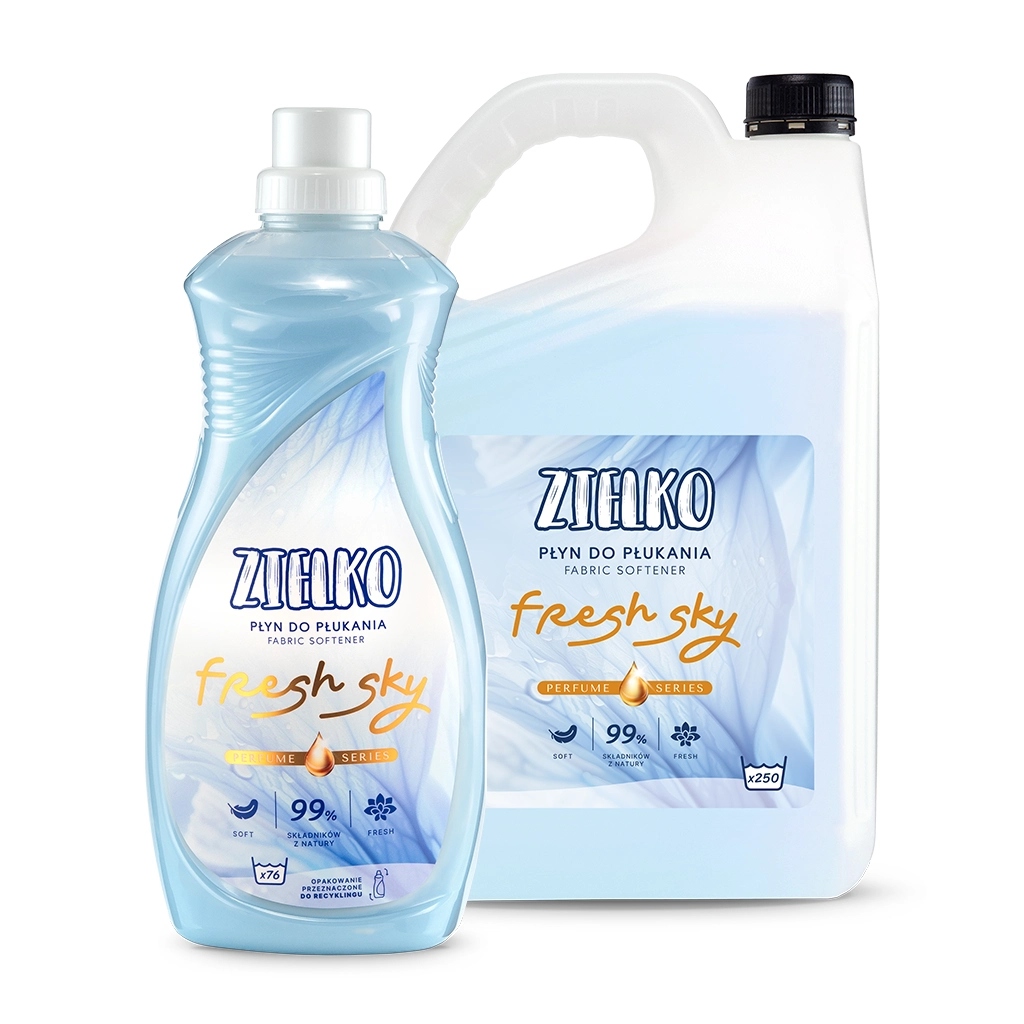 Zielko Sada 326 praní Tekutá aviváž Fresh Sky Mořský Aroma refill