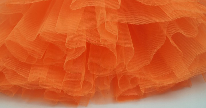 SPÓDNICZKA TIULOWA SPÓDNICA TUTU 40cm pomarańcz Kolor pomarańczowy