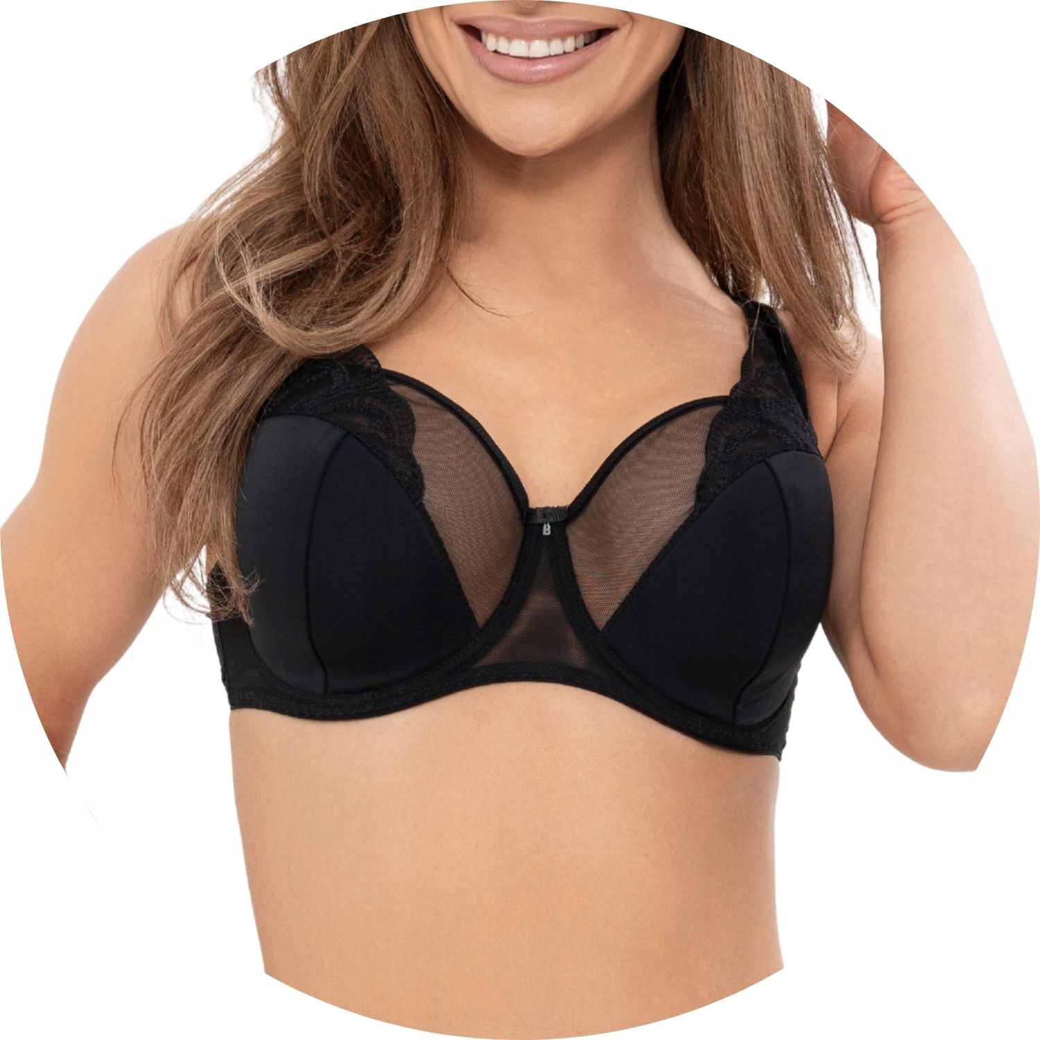 Polovyztužená podprsenka Semi Soft Biggi Roxi černá 90E