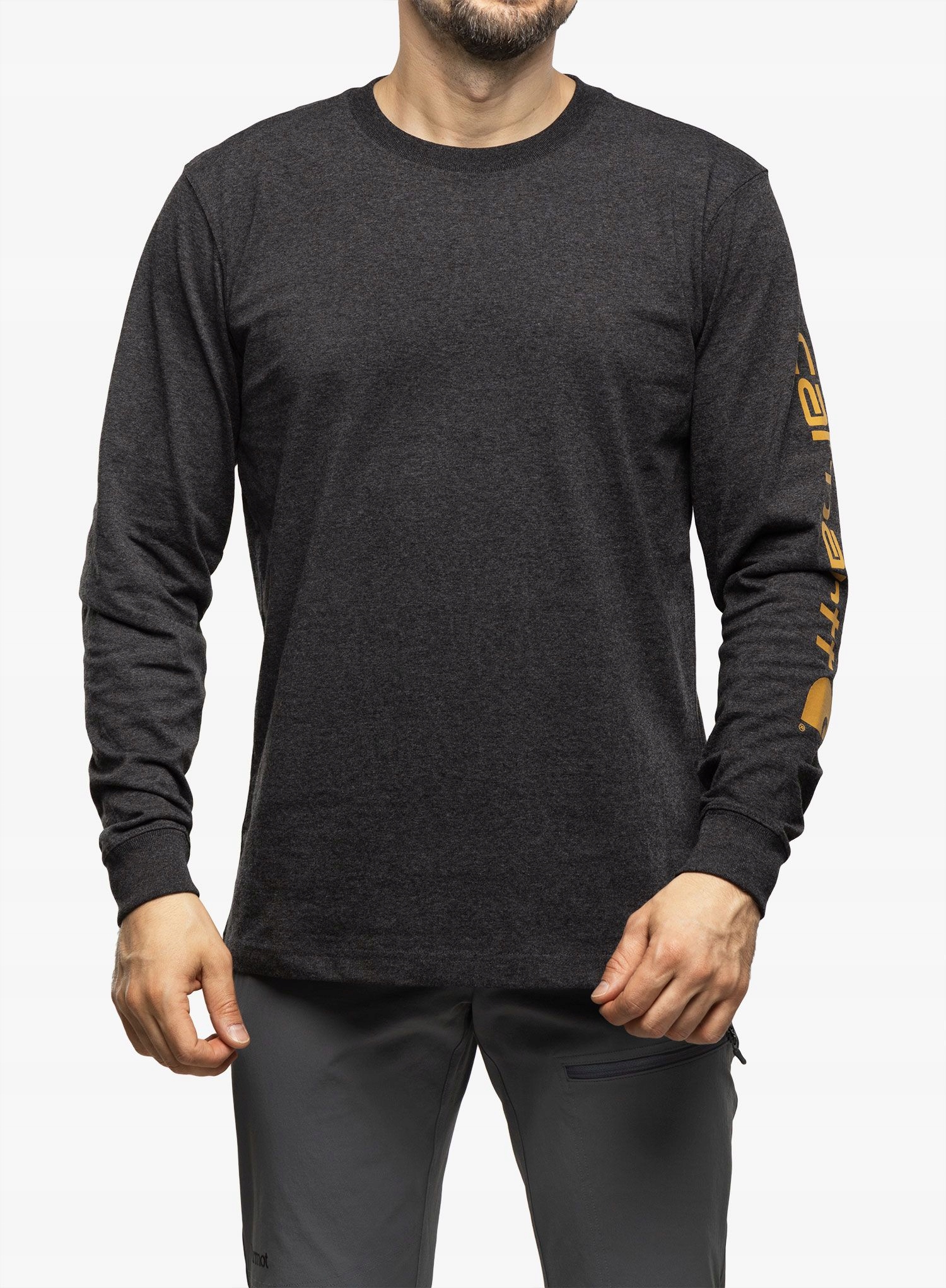 Tričko s dlouhým rukávem Carhartt Sleeve Logo L/s carbon heather M