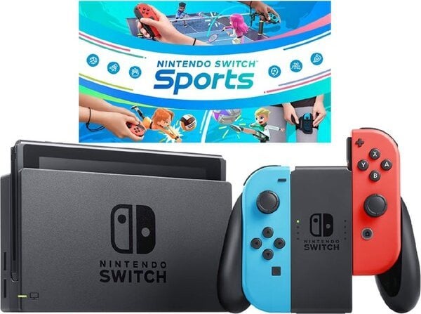 KONSOLA NINTENDO SWITCH NEON RED-BLUE + SWITCH SPORTS + 3M NSO Kod producenta 10002207