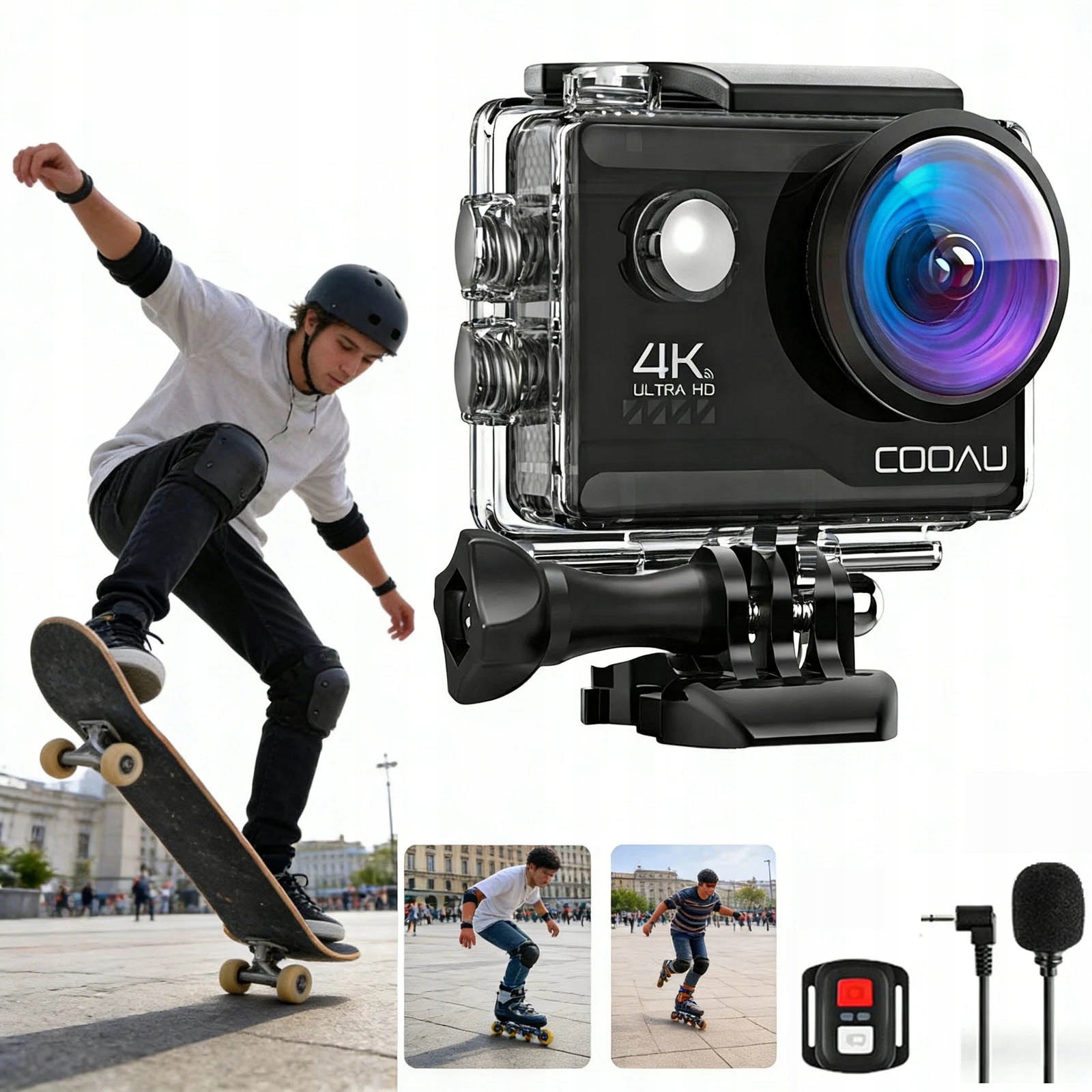 Sportovní kamera Action Cam 4K 60FPS Uhd Eis video záznamník jízdy WiFi