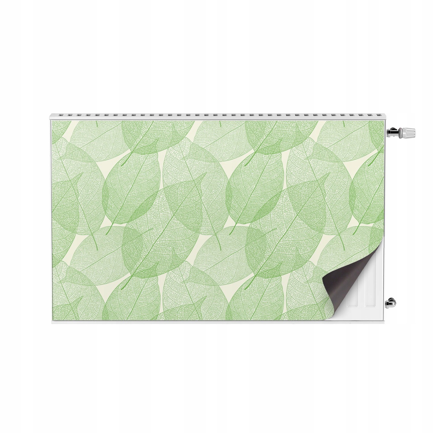 Kryt na radiátor 100x60 Listy odstíny zelené