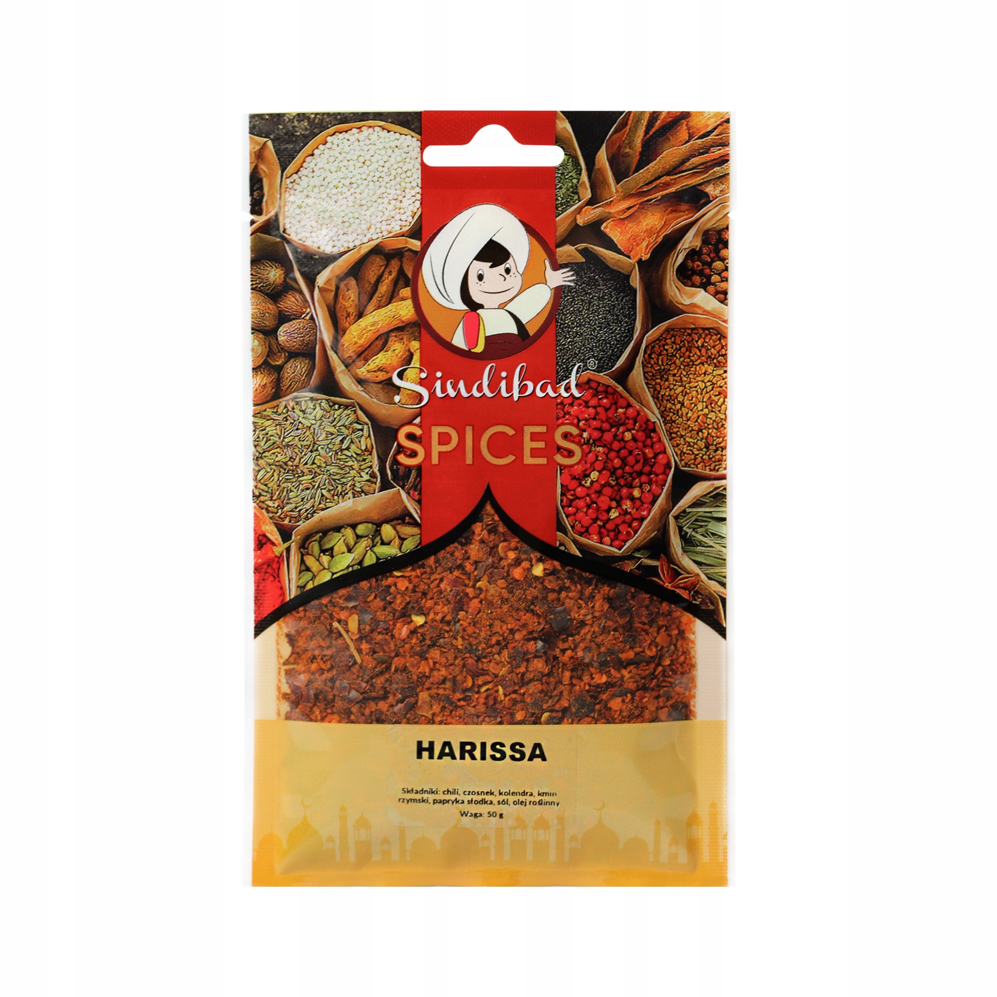 PRZYPRAWA ARABSKA HARISSA 50 g SINDIBAD AROMAT Marka Sindibad