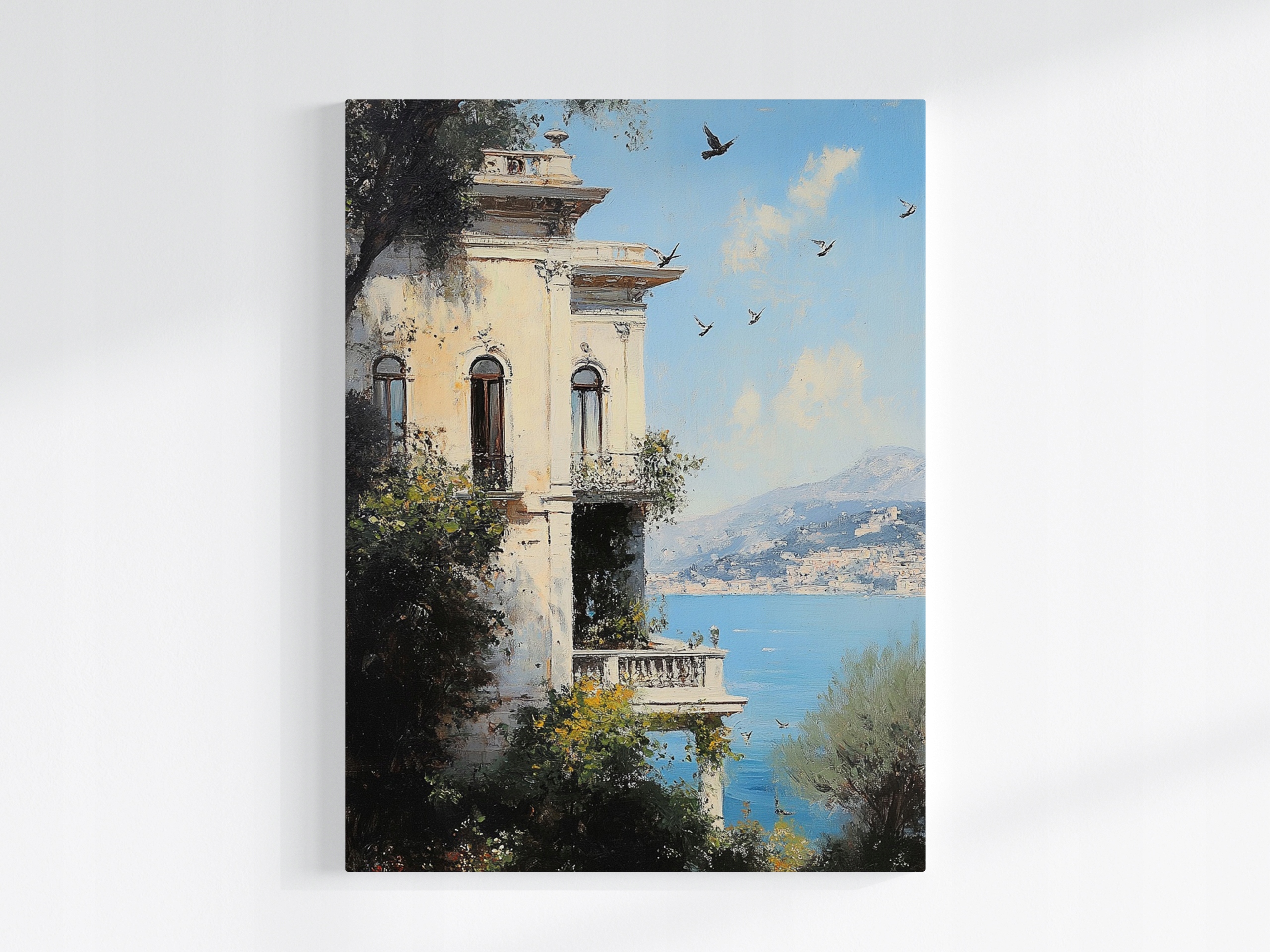 Obraz Na Plátně Canvas Architektura Itálie Amalfi Vila Moře Terasa 60x80