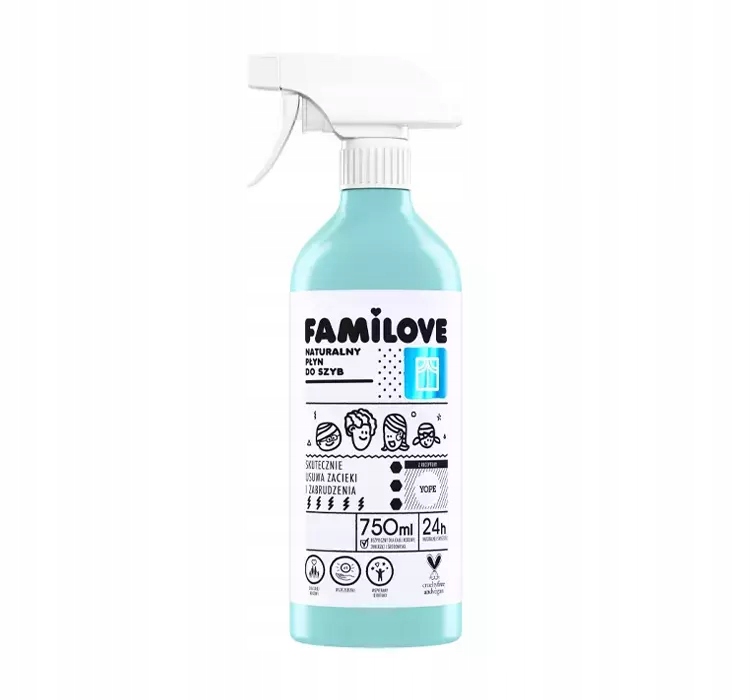 Levně 4x Yope Familove přírodní tekutina na sklo 750 ml