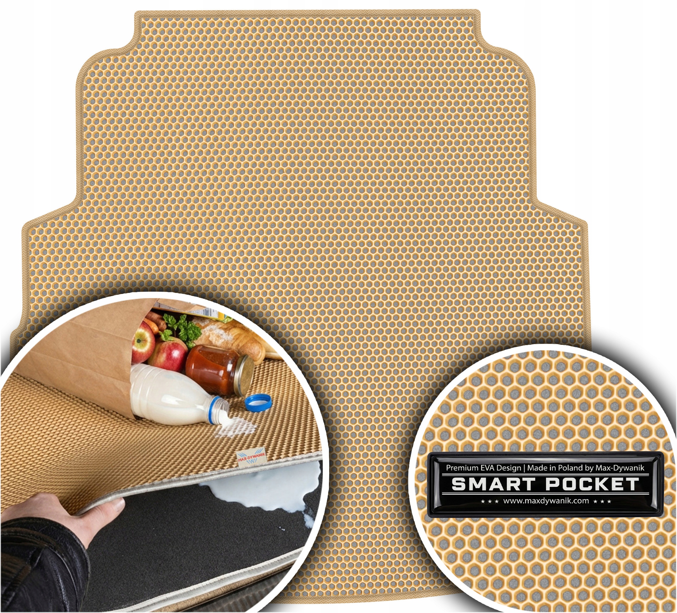 Mercedes E-Class W214 Sedan od roku 2023. Vložka do batožinového priestoru Eva Smart Pocket Béžová