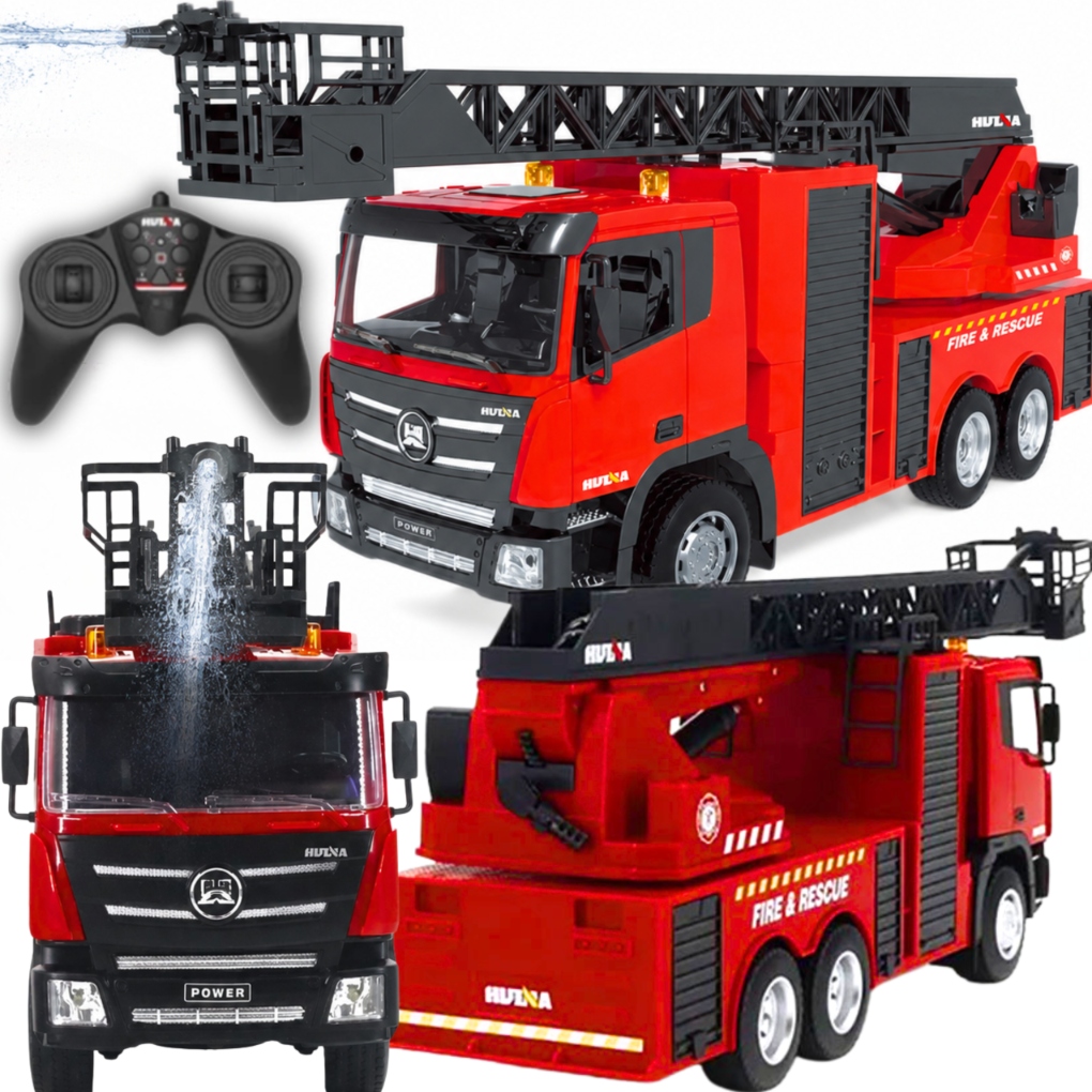 Wóz Strażacki Huina R/c Strzelający Wodą Straż Pożarna Zdalnie Sterowana 6+