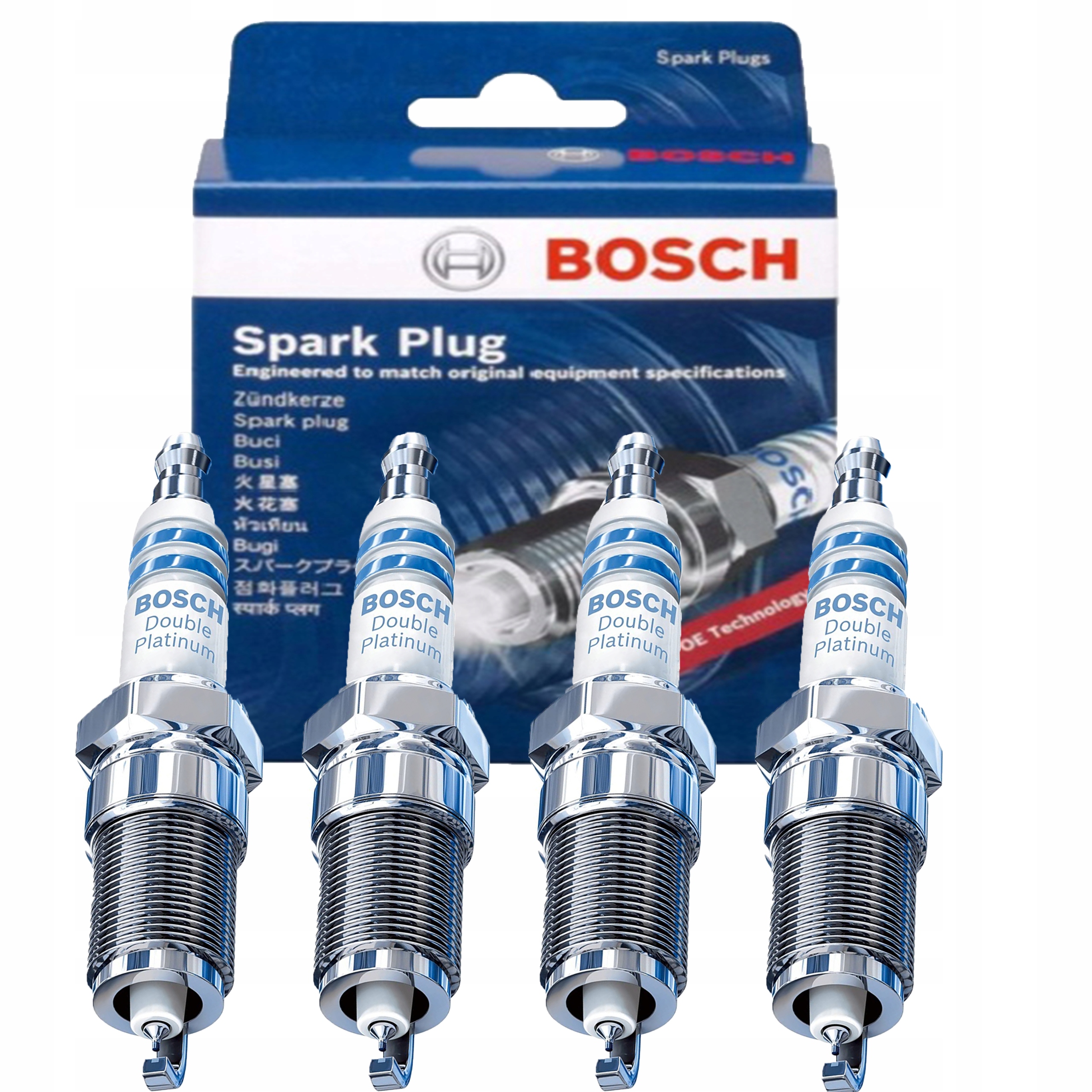 4x BOSCH СВЕЧИ ОПЛЕТКА ПЛАТИНОВЫЕ ВР 7 SPP 33