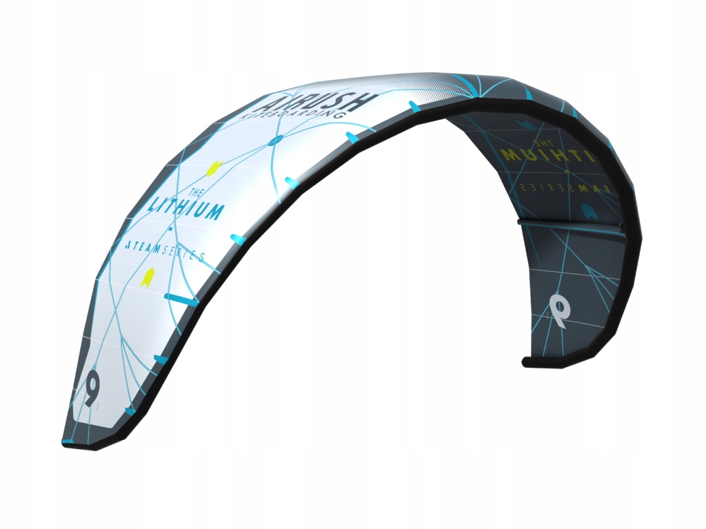 Létající drak Airush 2023 Lithium Team V13 Gray 9 m2