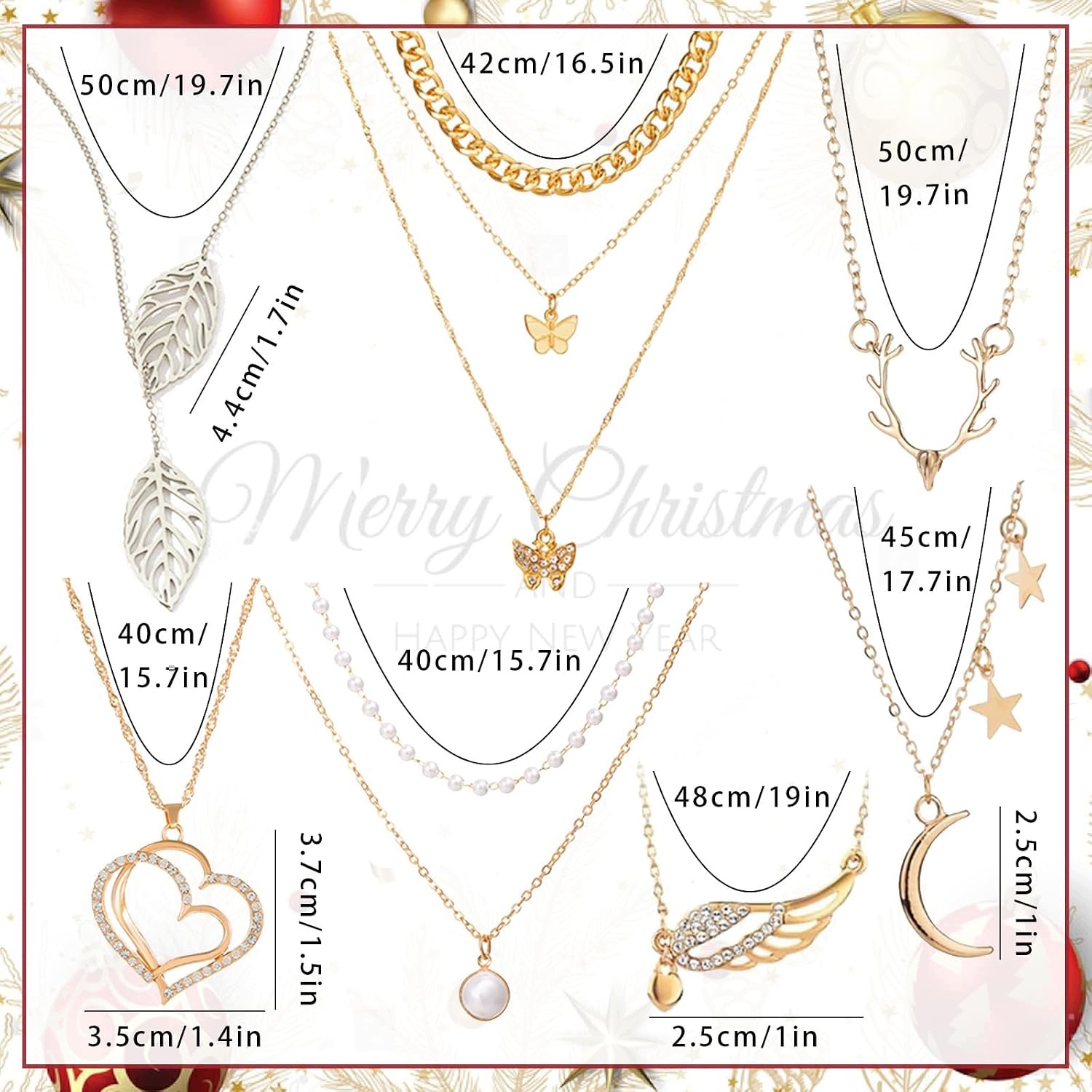 Адвент-календарь Hifot Jewelry 2025, 24 украшения: браслеты, ожерелья, серьги и кольца — фото 2