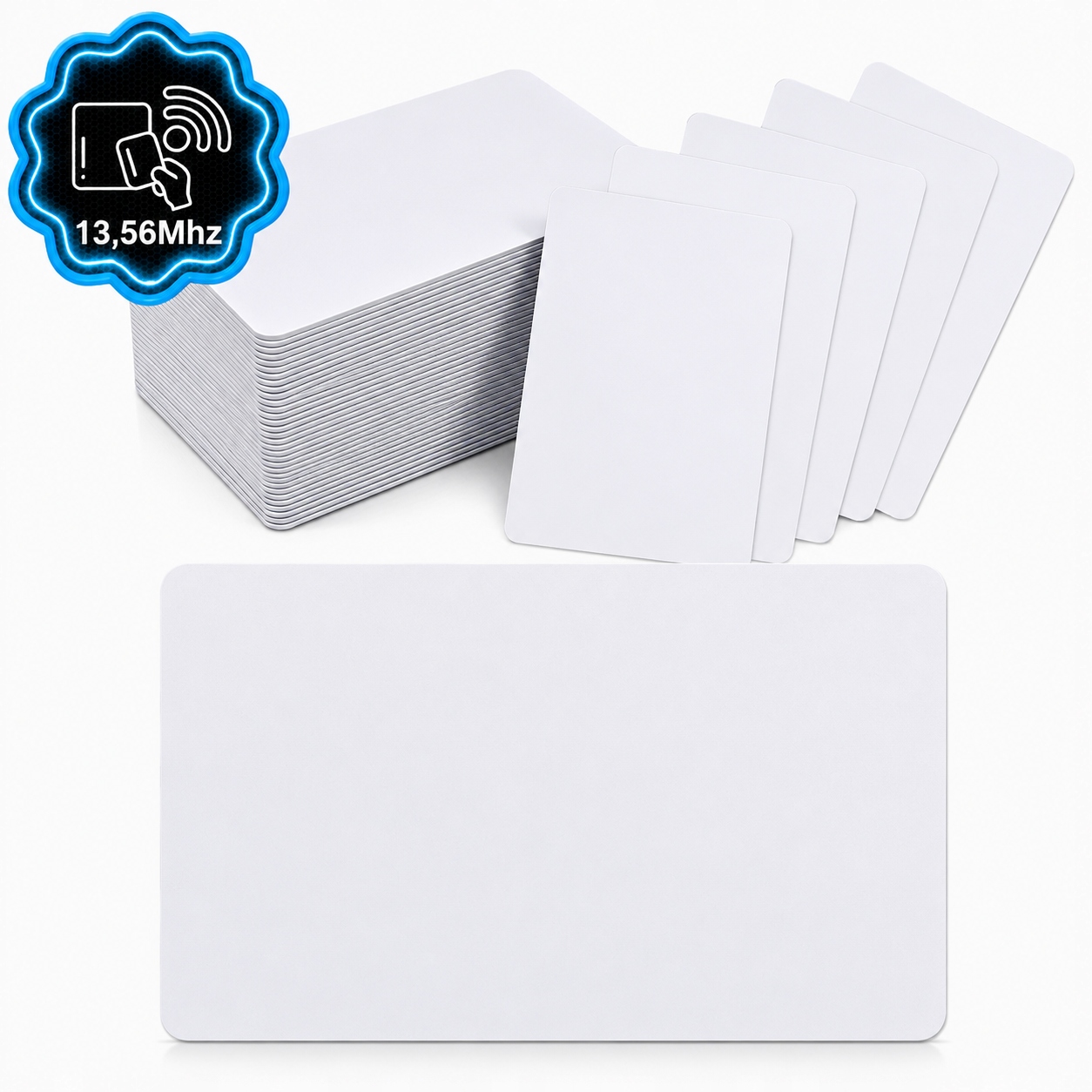 Bezkontaktné karty Rfid 13.56 MHz Programovateľná karta 100 ks Čítanie/zápis