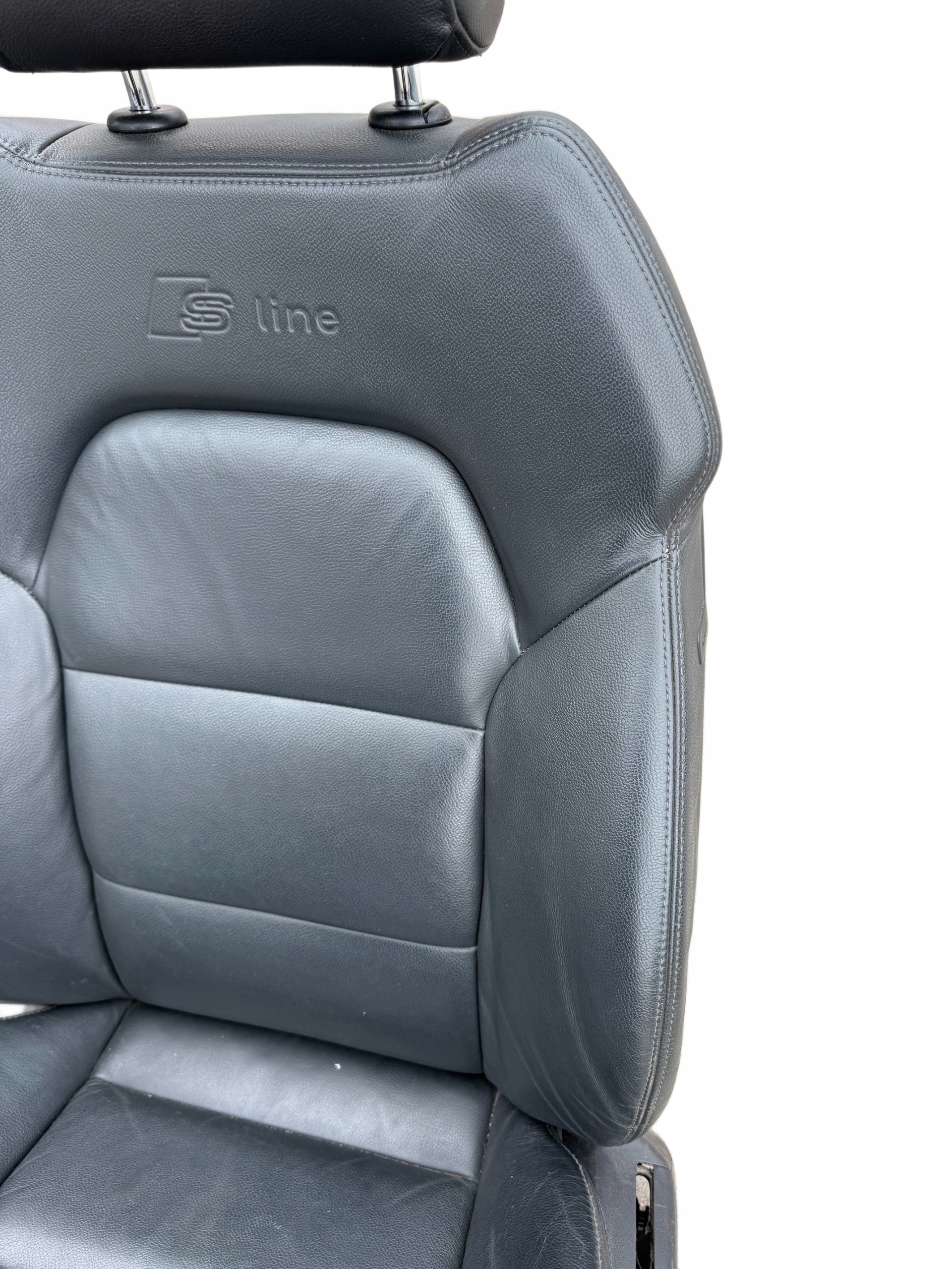 AUDI A6 C6 SLINE seat left front front driver´s leather GRZANY