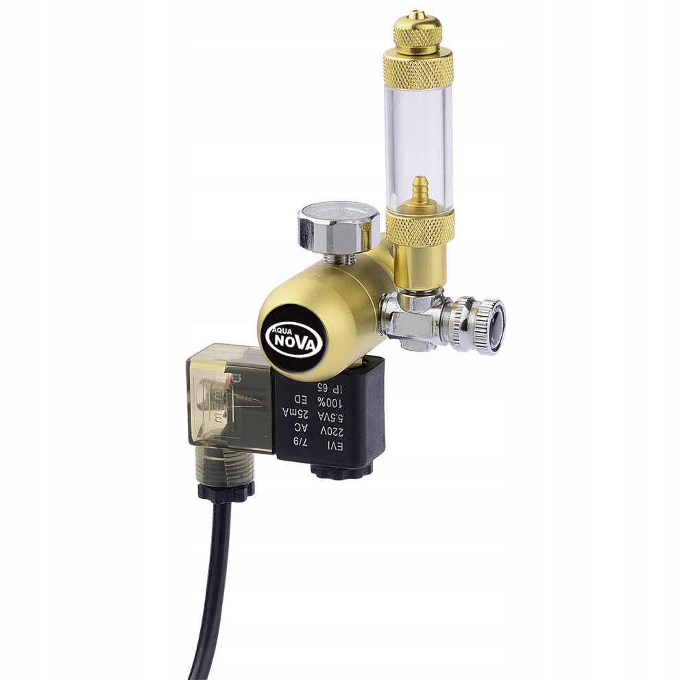 

Aqua Nova Reduktor CO2 Elektrozawór Licznik Zawor