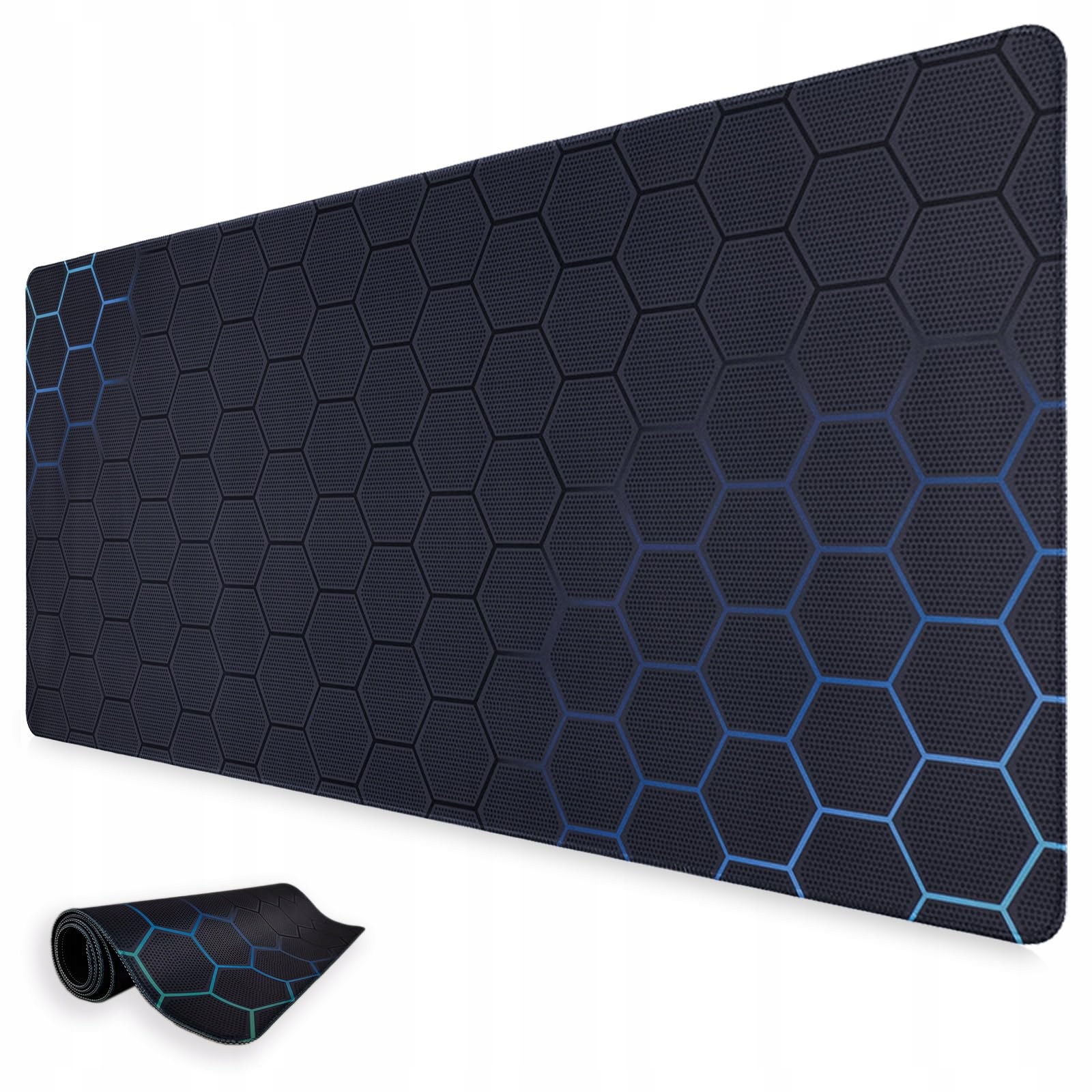 NIVIY Podkładka Gamingowa 800x350mm Geometryczny Wzór Niebieskozielona