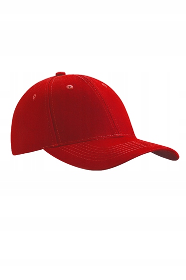 

Czapka z Daszkiem Bejzbolówka Cotton Unisix Red