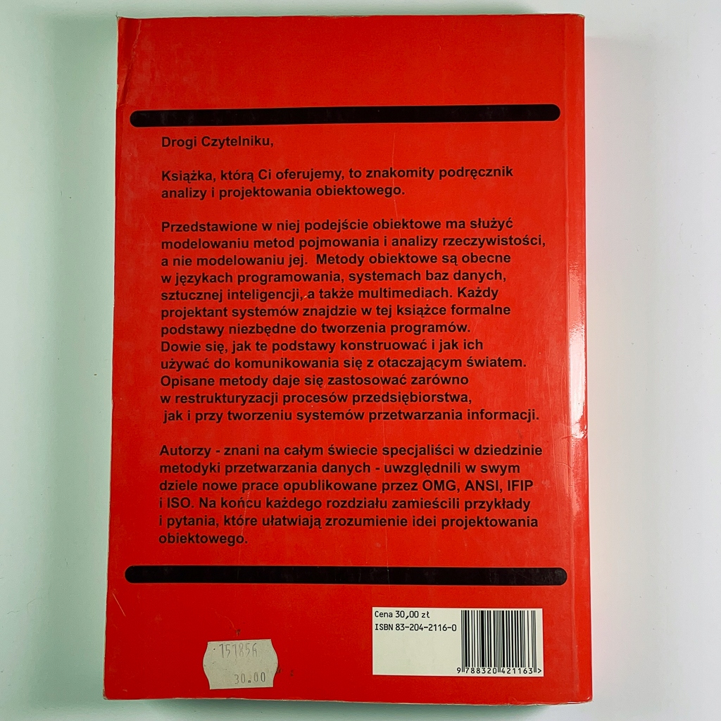 Podstawy metod obiektowych Martin Odell Gatunek Programowanie