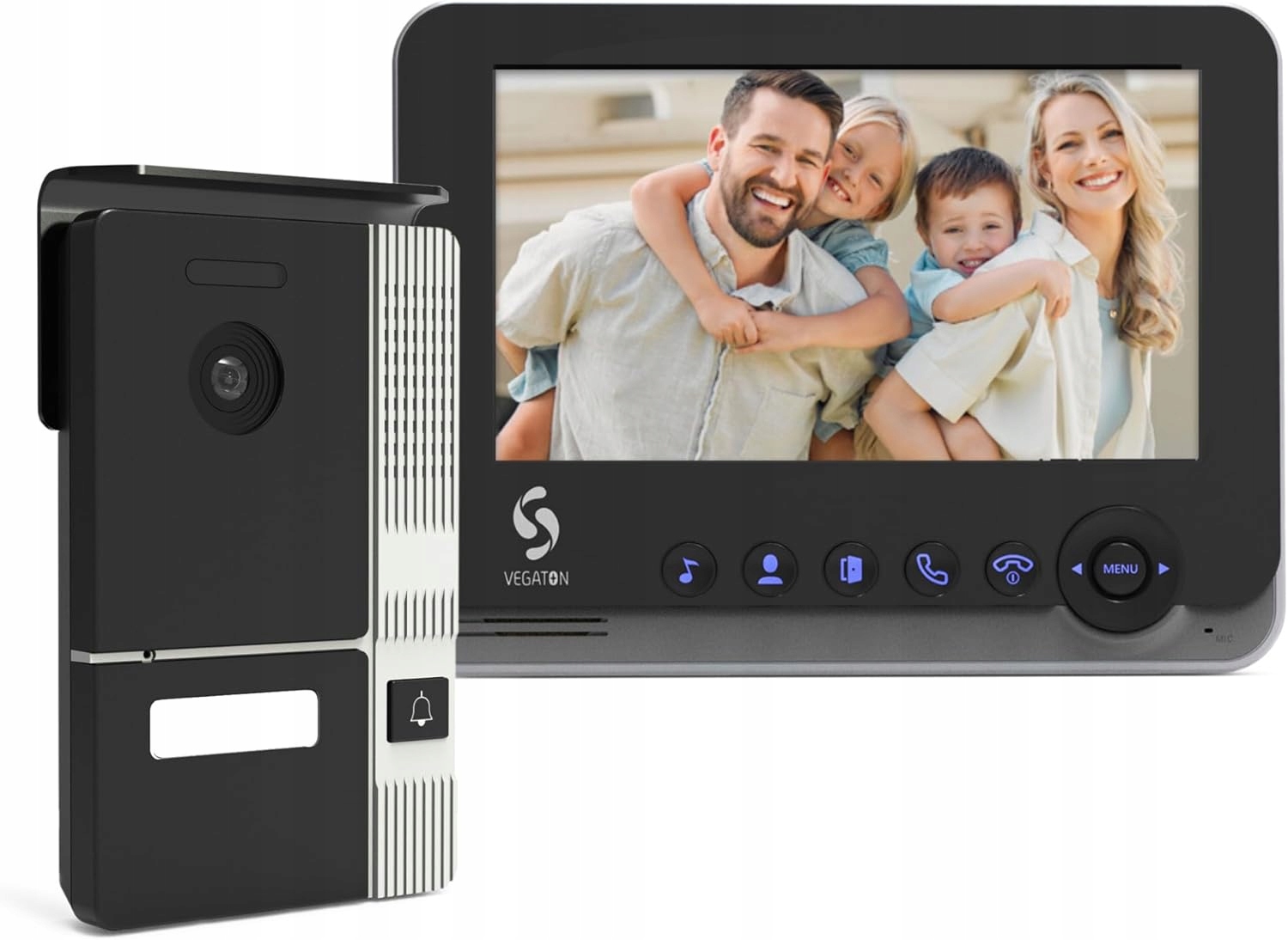 Videovrátnik s 7" dotykovým displejom a vonkajšou kamerou IP65