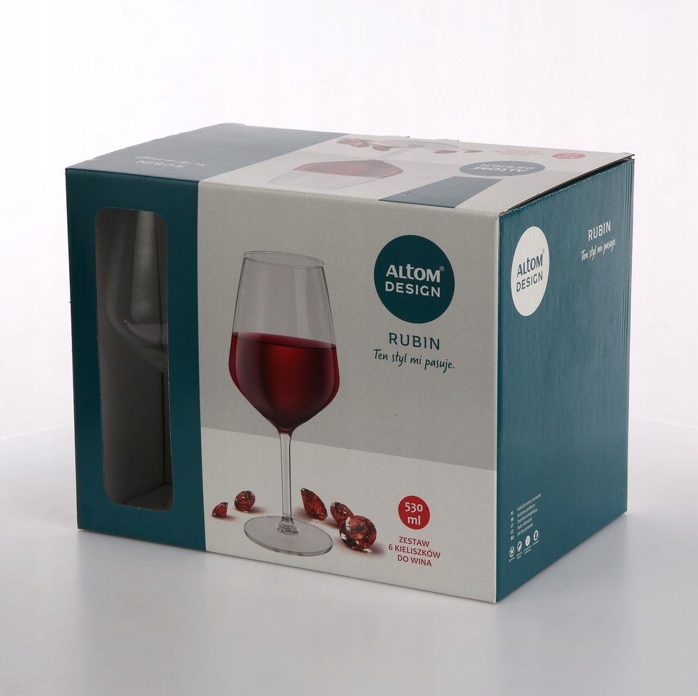 

Rubin Kpl. 6 Kieliszków Wino Czerwone 530ML