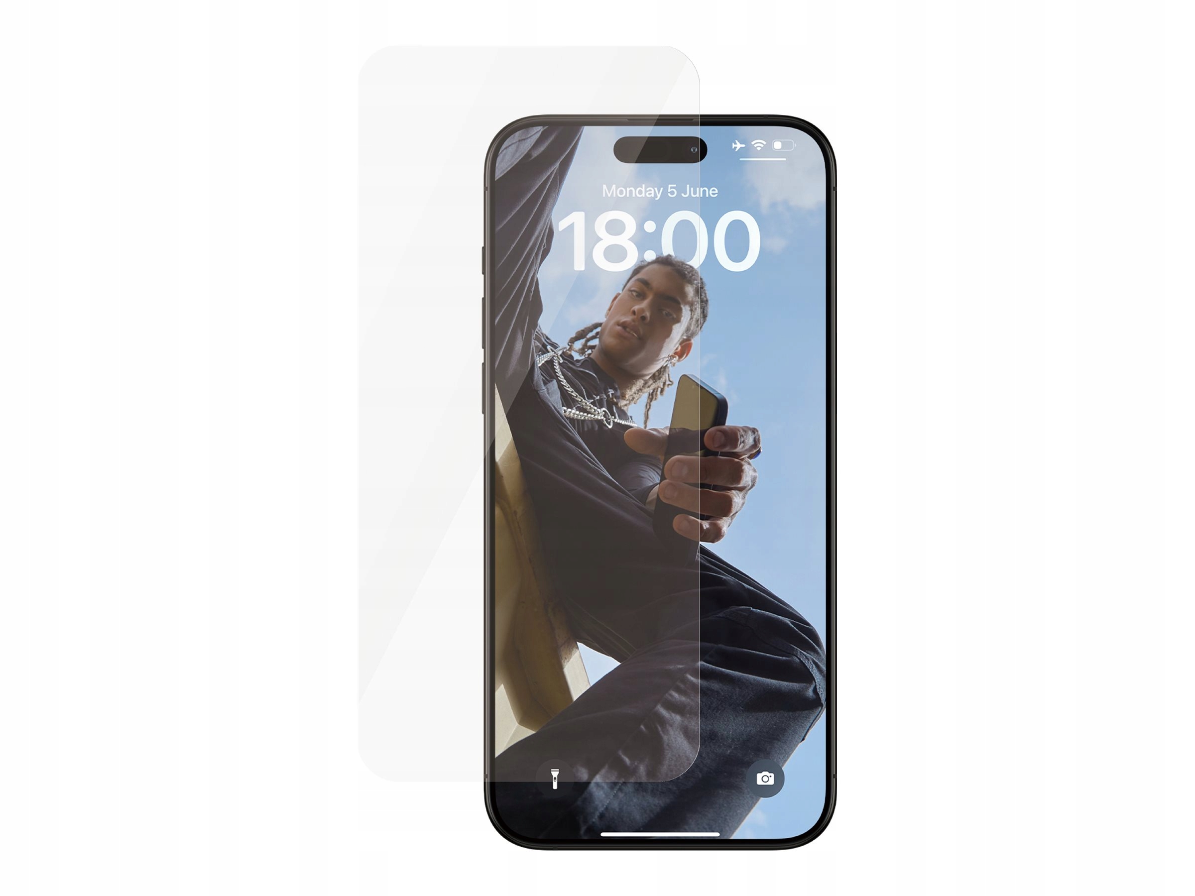 PanzerGlass Ochranné sklo na displej iPhone 15 Pro Max Sklo Průhledné T