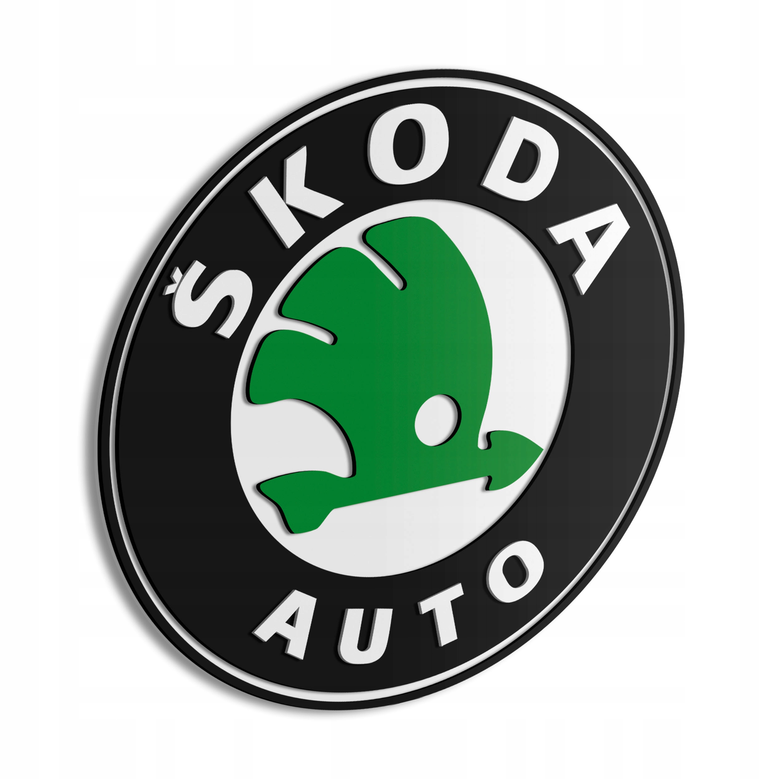 Dřevěný obraz 3D Logo Škoda Nástěnná Dekorace Dárek