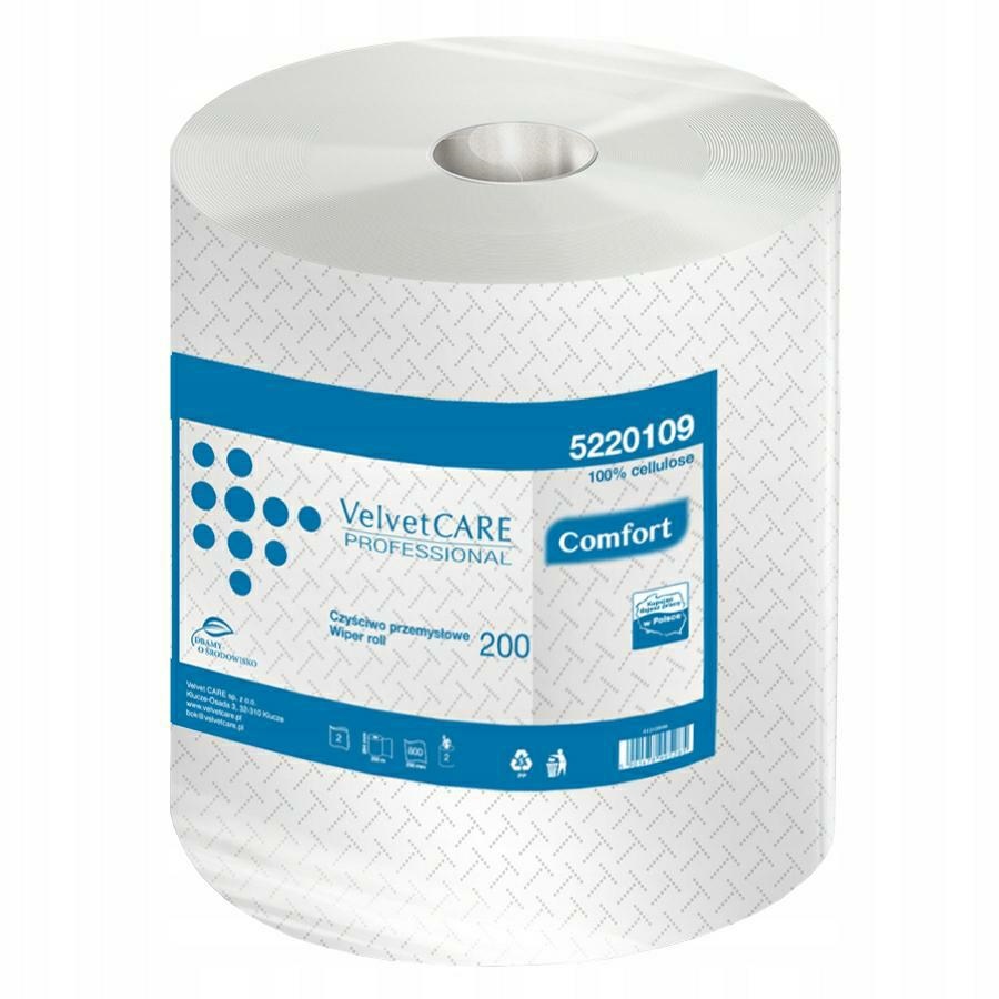Ręcznik Fryzjerski Papierowy Celuloza Velvet 200mb Producent Velvet