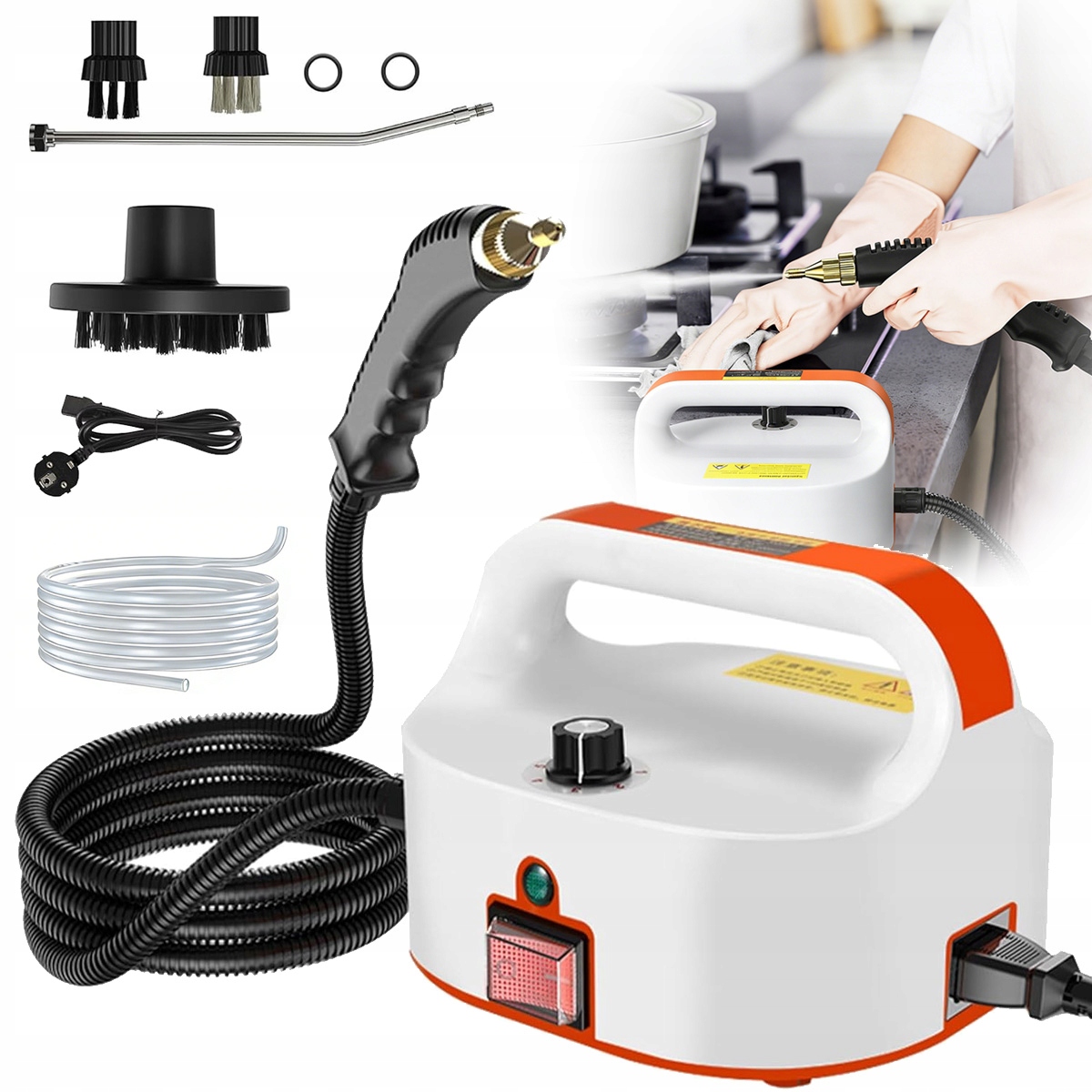 Myjka Parowa Czyścik do Okien Parownica 2500W Ręczna Myjka 4,5bary