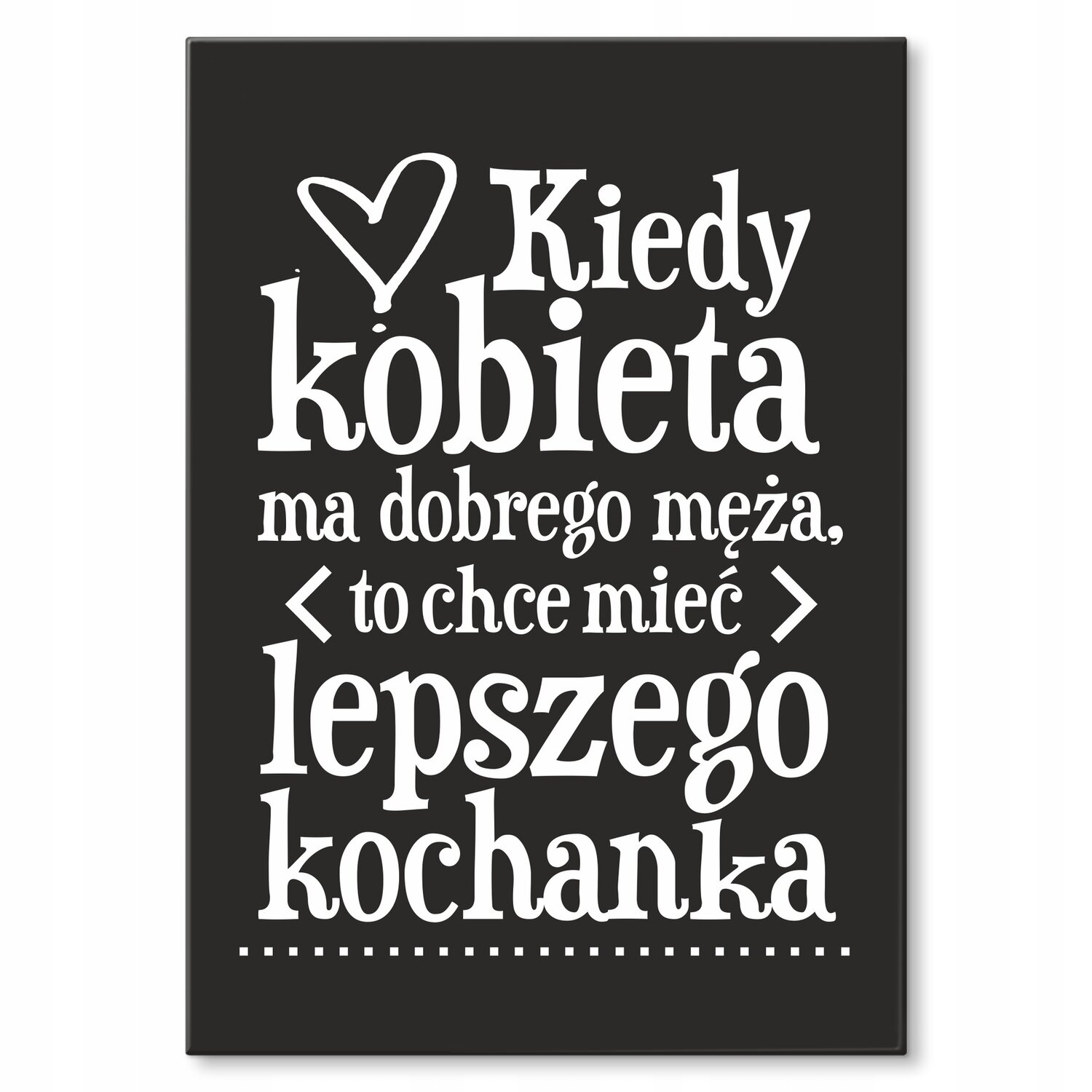 Kovový plakát Lepší milenec Dárek 30 x 42 cm