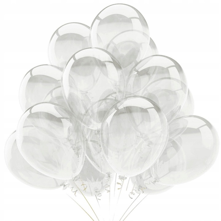 

Balony krystaliczne przezroczyste ślub komunia x20