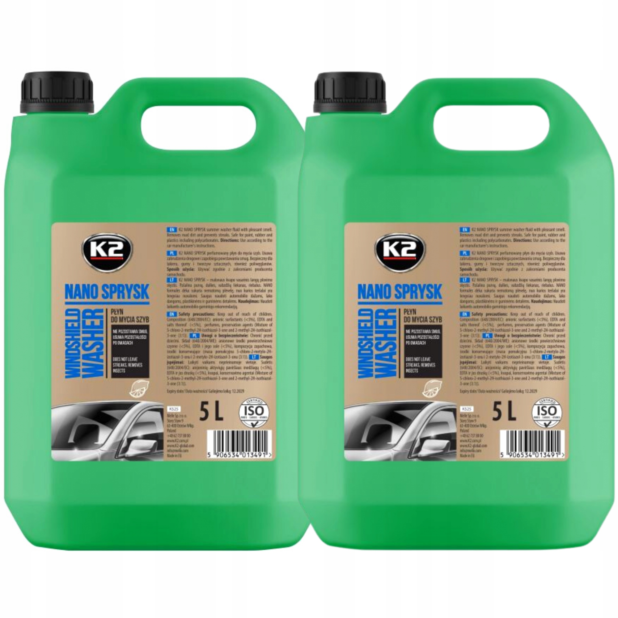 

K2 Nanosprysk 5L x2 Płyn Do Spryskiwaczy Letni