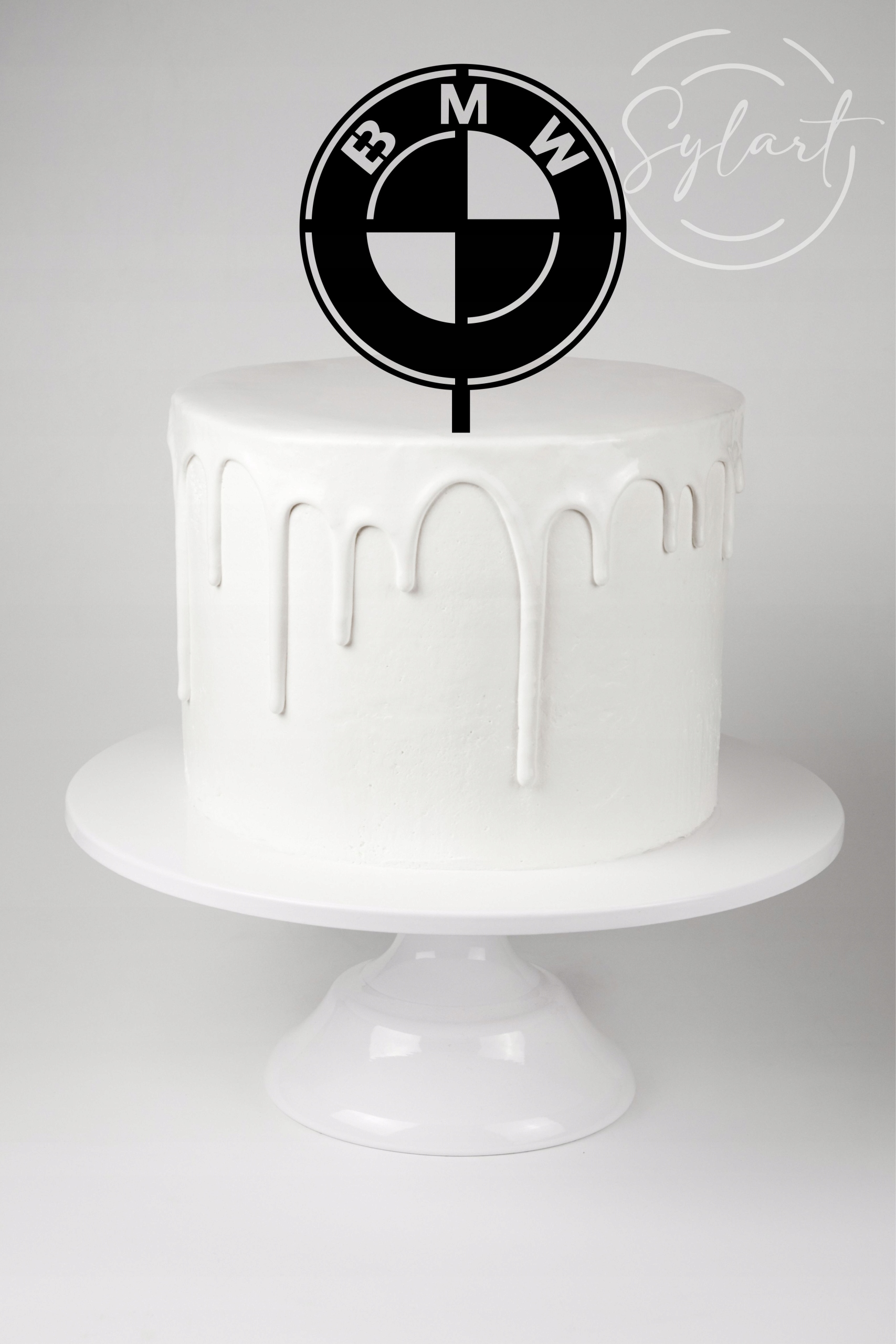 

Topper Na Tort Logo Bmw Czarny Urodzinowy