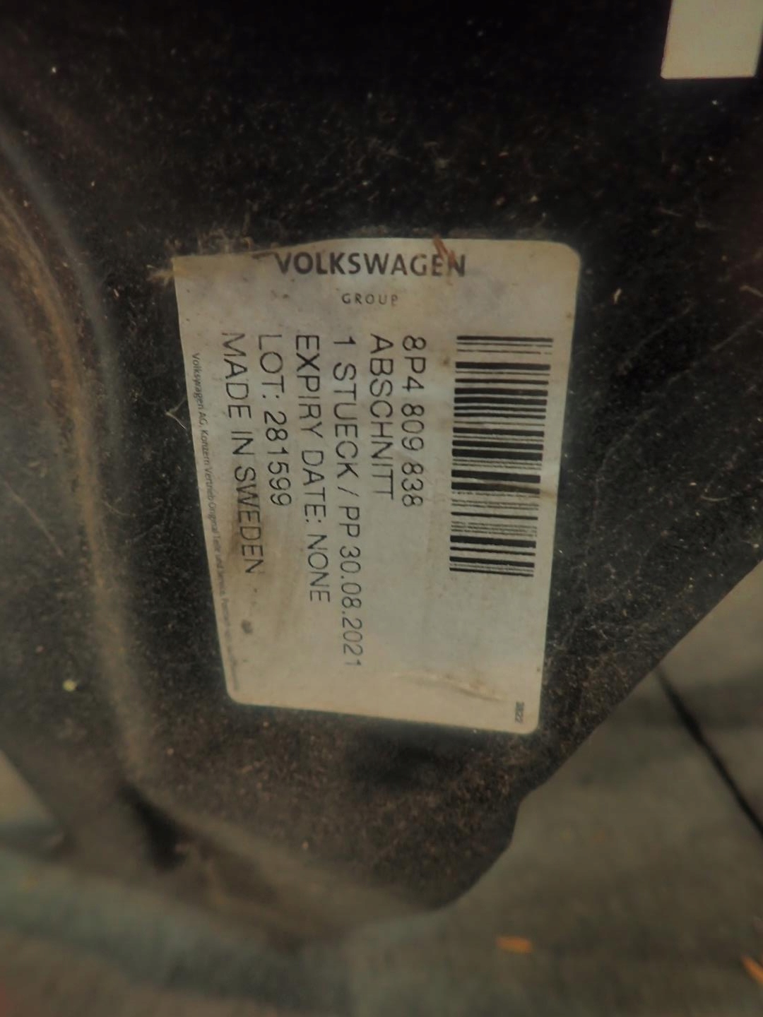 fender rear part rear right AUDI A3 2008- SPORTBACK