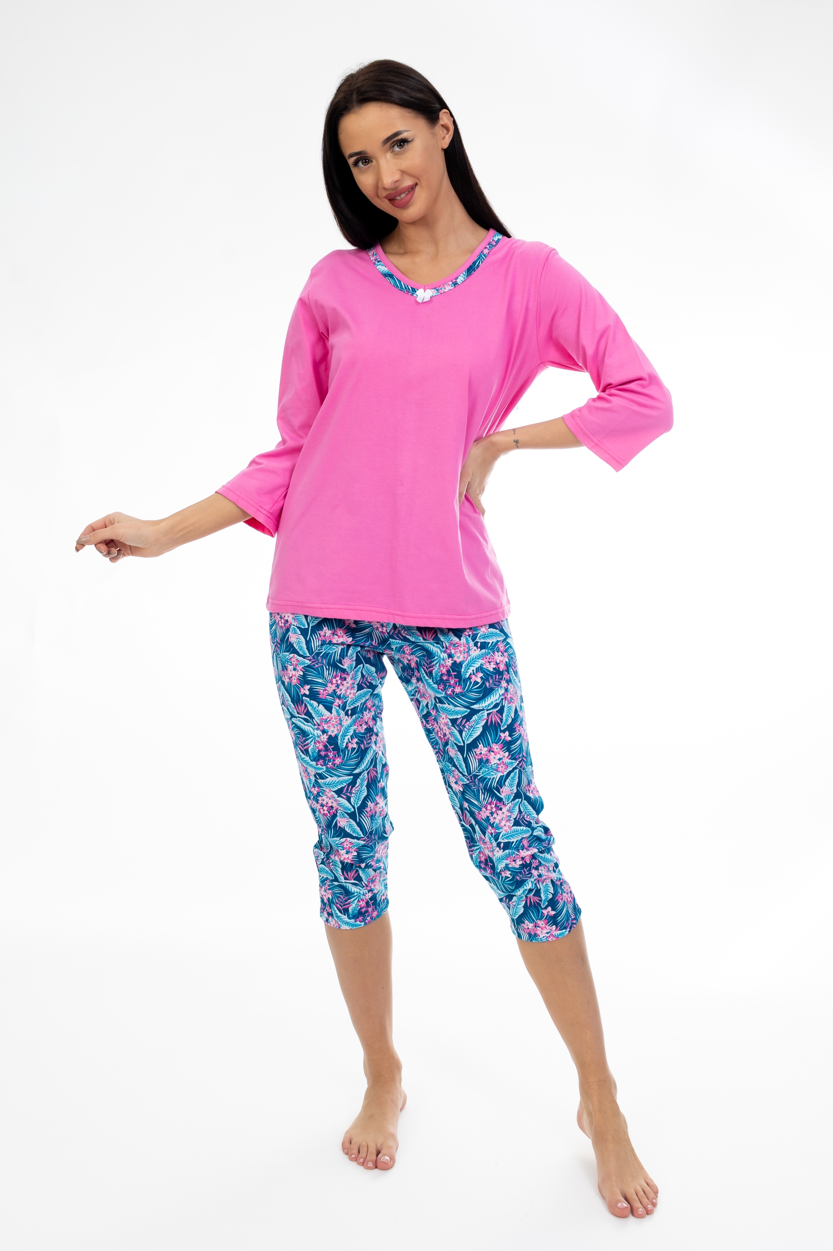 Dámské Pyžamo Kuba 3/4 Rukáv M