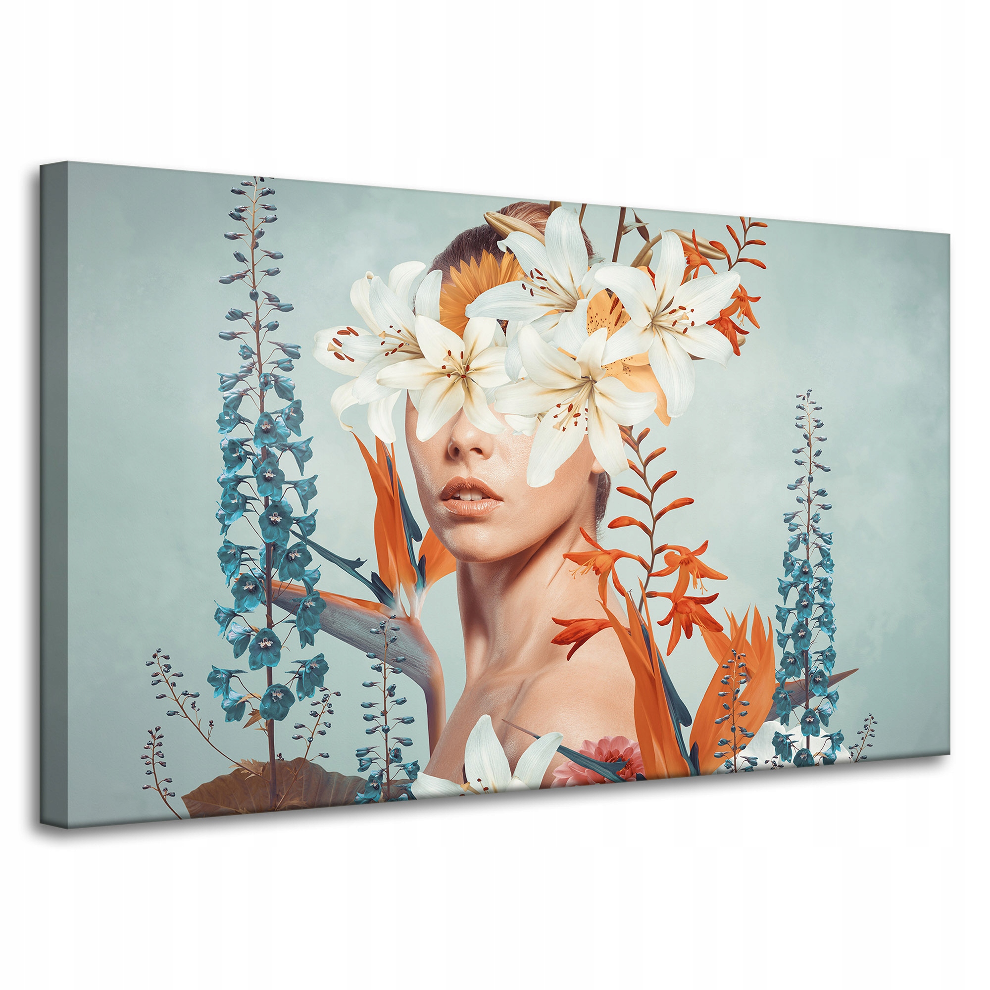 Obraz na plátně Dívka Krása Květiny Příroda 100x60 cm