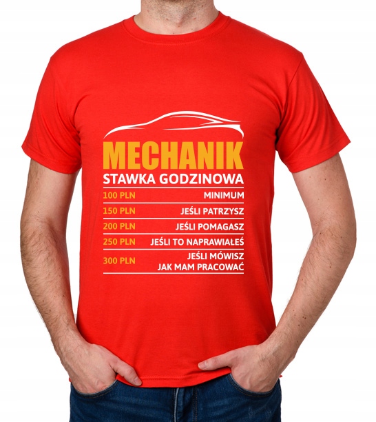 

koszulka Mechanik stawka godzinowa prezent