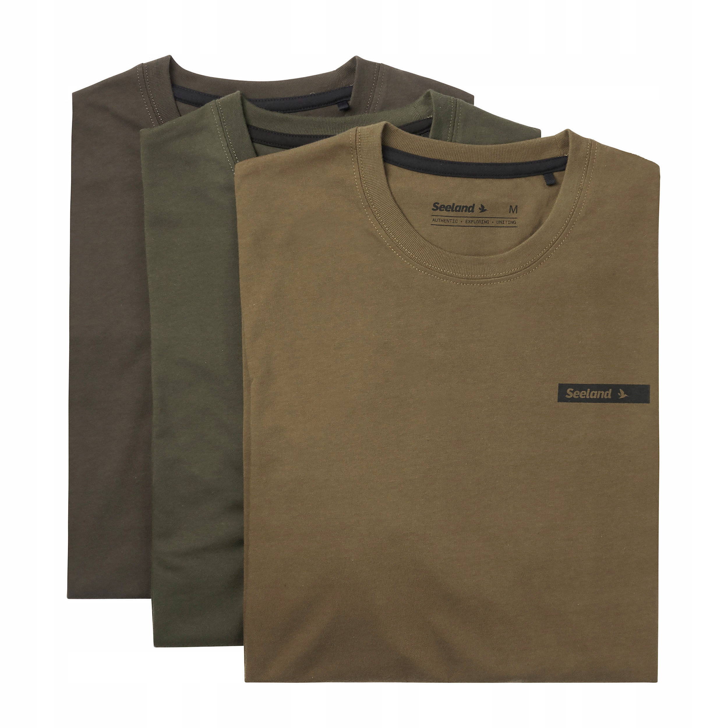 Koszulka Seeland Pine green Military olive Grape leaf 3-pak S