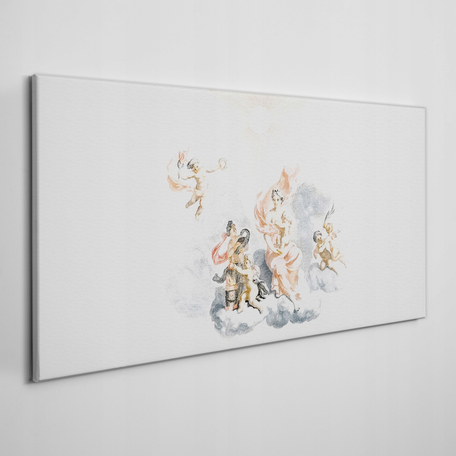 

Obraz na płótnie Anioły vintage chmury 120x60 cm