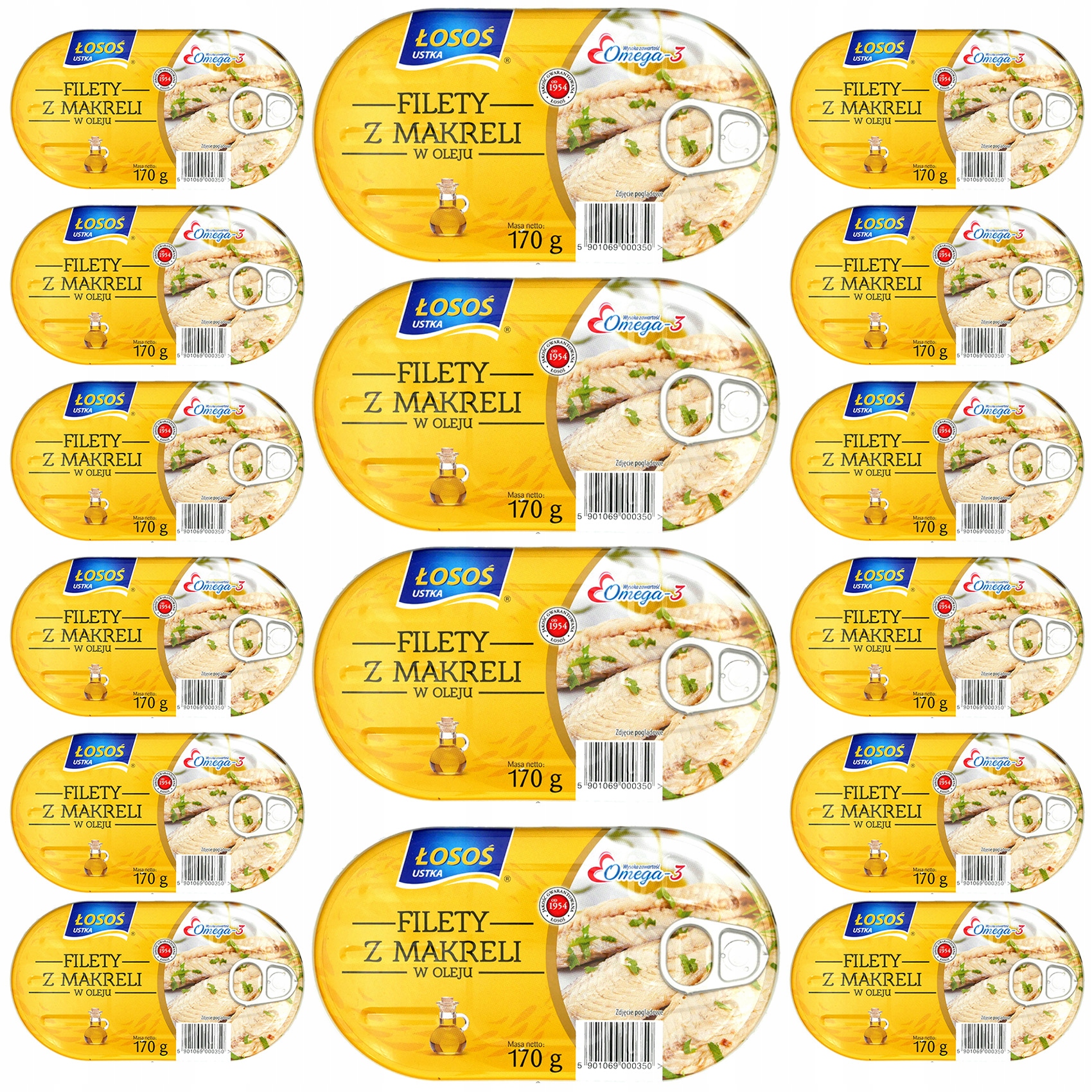 Filety Z Makreli w oleju zestaw 16 x 170g