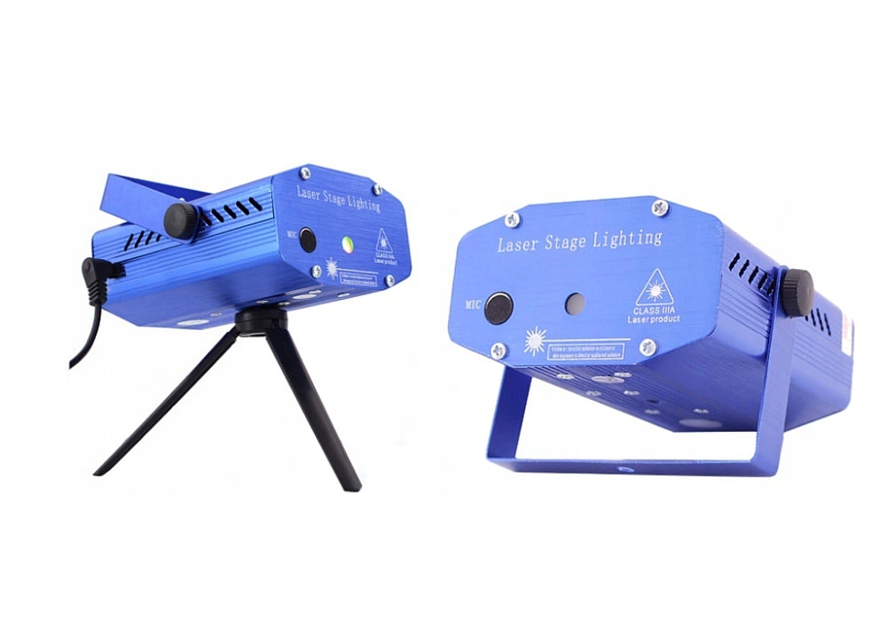 Projektor LED światła disco kolorofon domowy