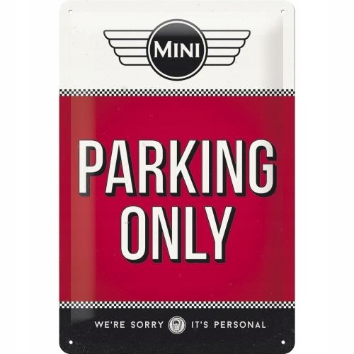 

Metalowy Plakat Blacha 3D 20x30cm Mini Parking