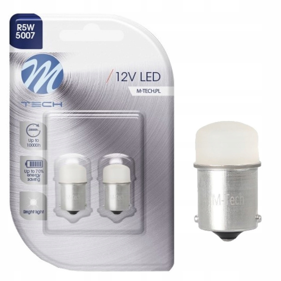 R5W R10W P21W Led Żarówki BA15S 5007 12V Dioda Biała
