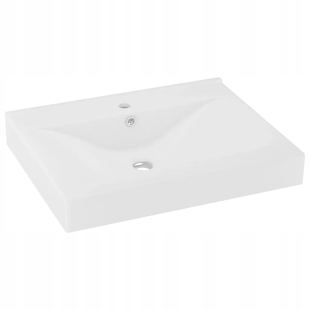 Obdĺžniková umývadlová doska 60 x 46 CM VidaXL Matná biela