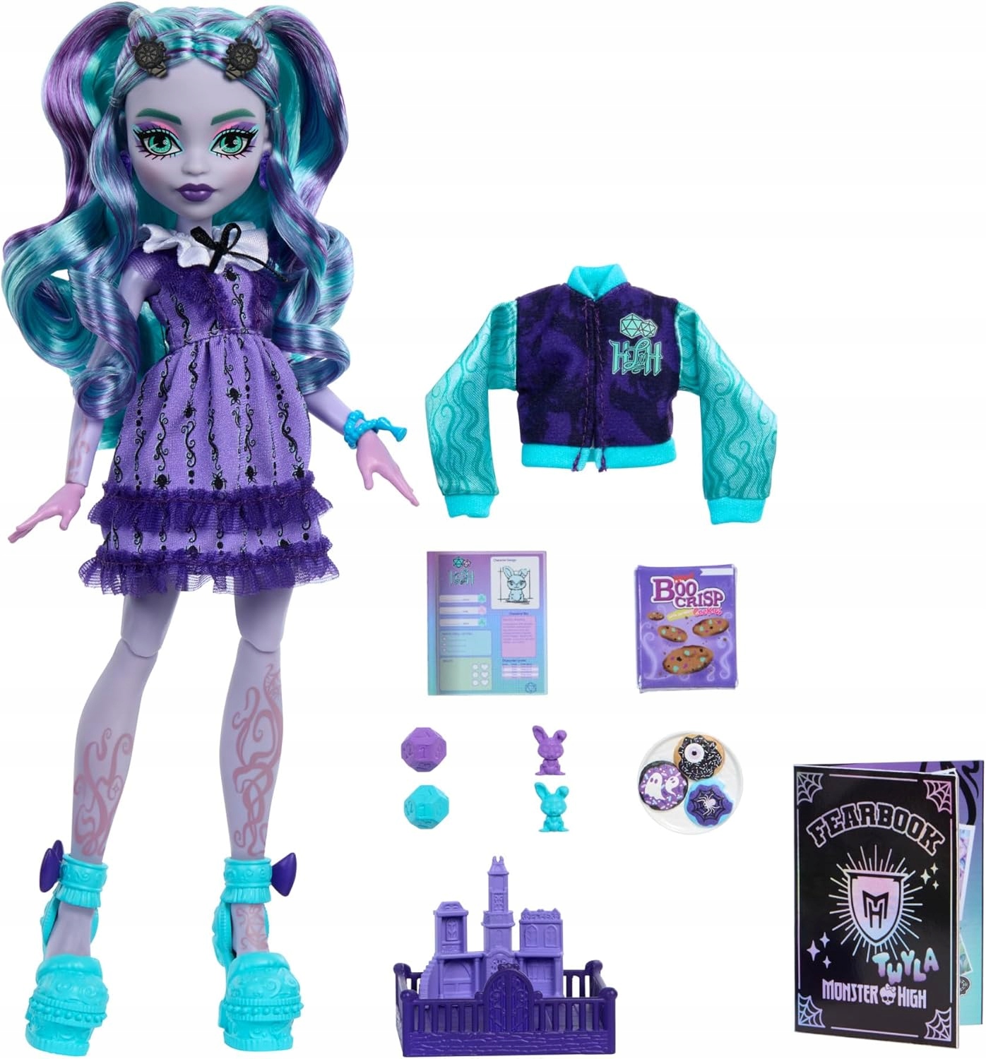 Lalka Mattel Monster High Fearbook Twyla 29 cm HXW31