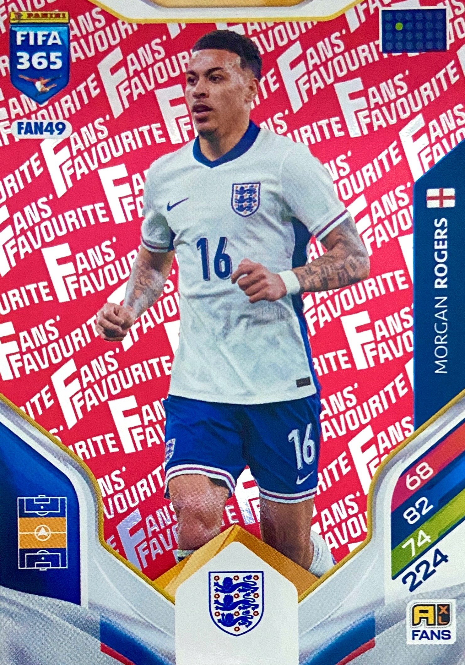 Fifa 365 2026 Fans Favourite red FAN49 Morgan Rogers Anglia