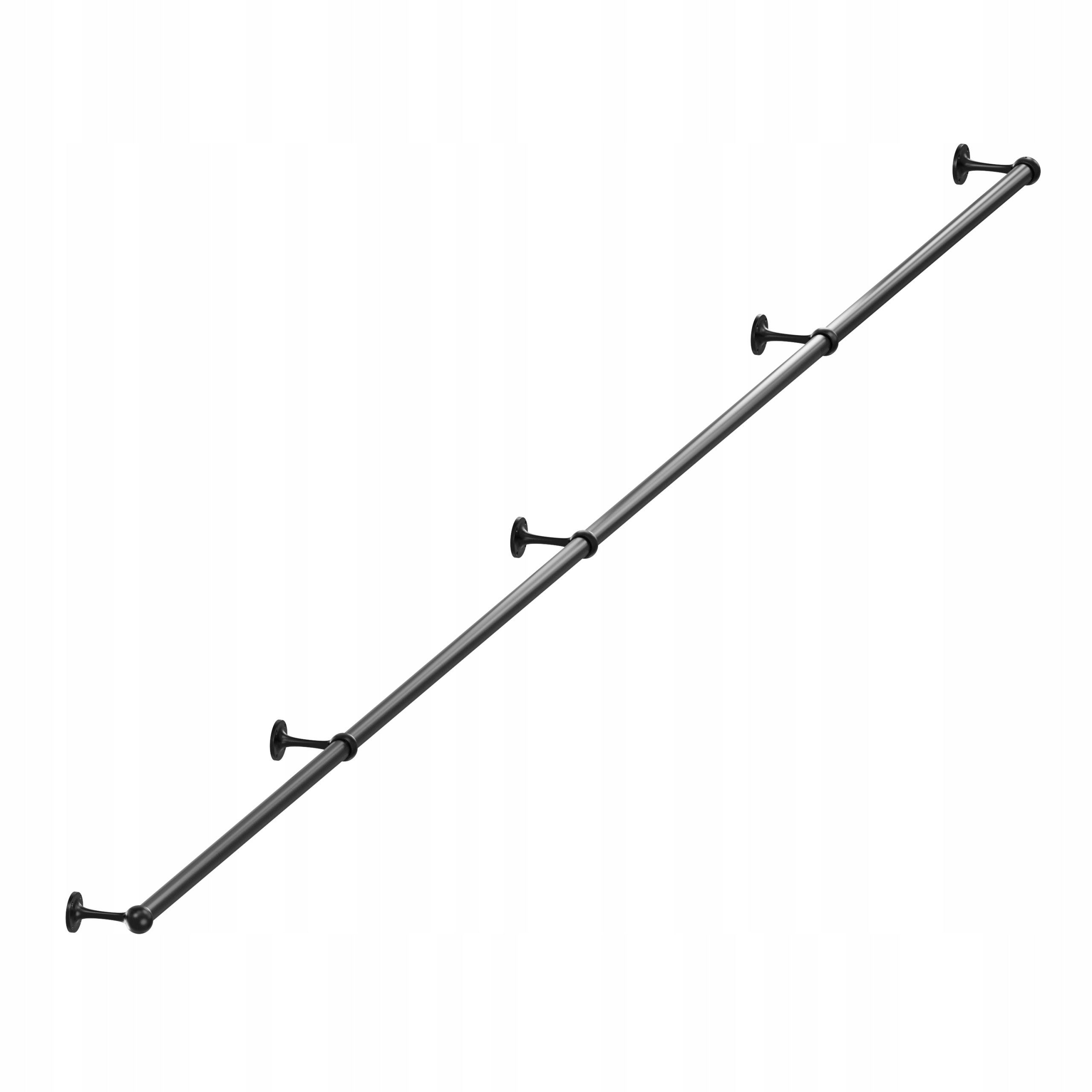 Schodišťové Zábradlí Na Schody Držák Černý 25 mm 400 cm Nazare