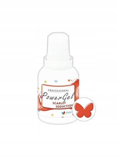 Levně Foodcolours Potravinářský Barvivo Gel Scarlet Červený Slunečný 20g