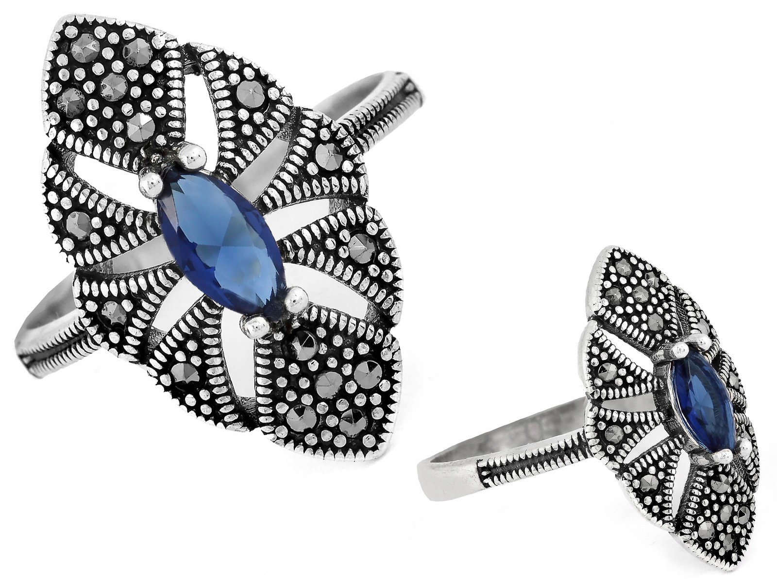 Dámský stříbrný prstýnek 925 s zirkony, elegantní design od klenotníka