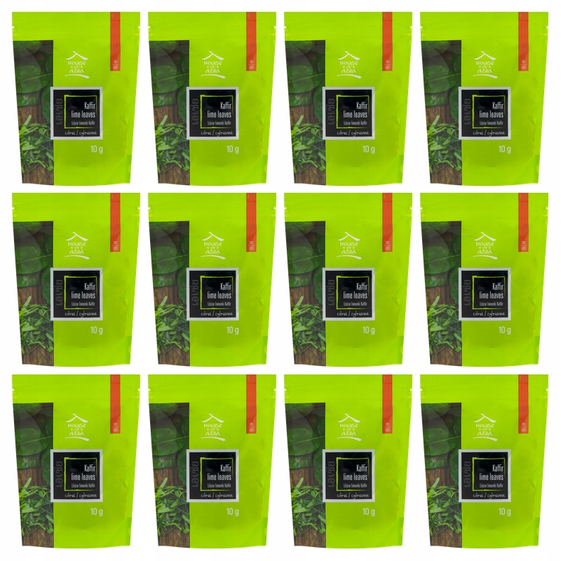 House of Asia listy limetky kaffir řezané 10 g X12