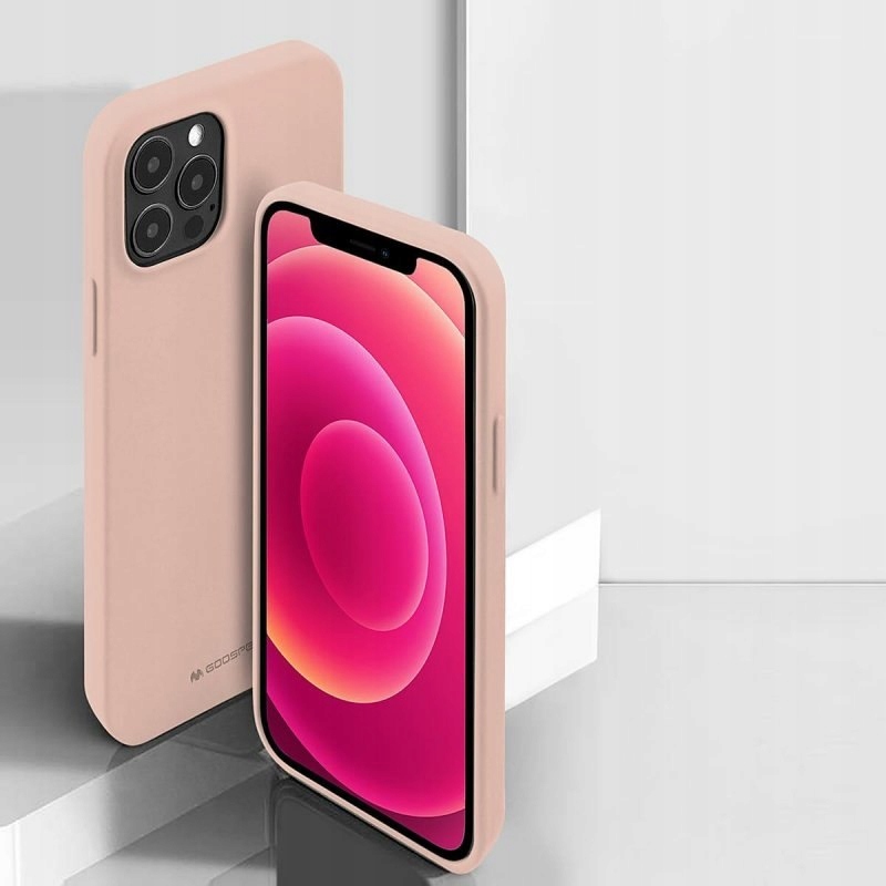 Etui Mercury Soft Feeling do Apple iPhone 13 Mini złoty róż