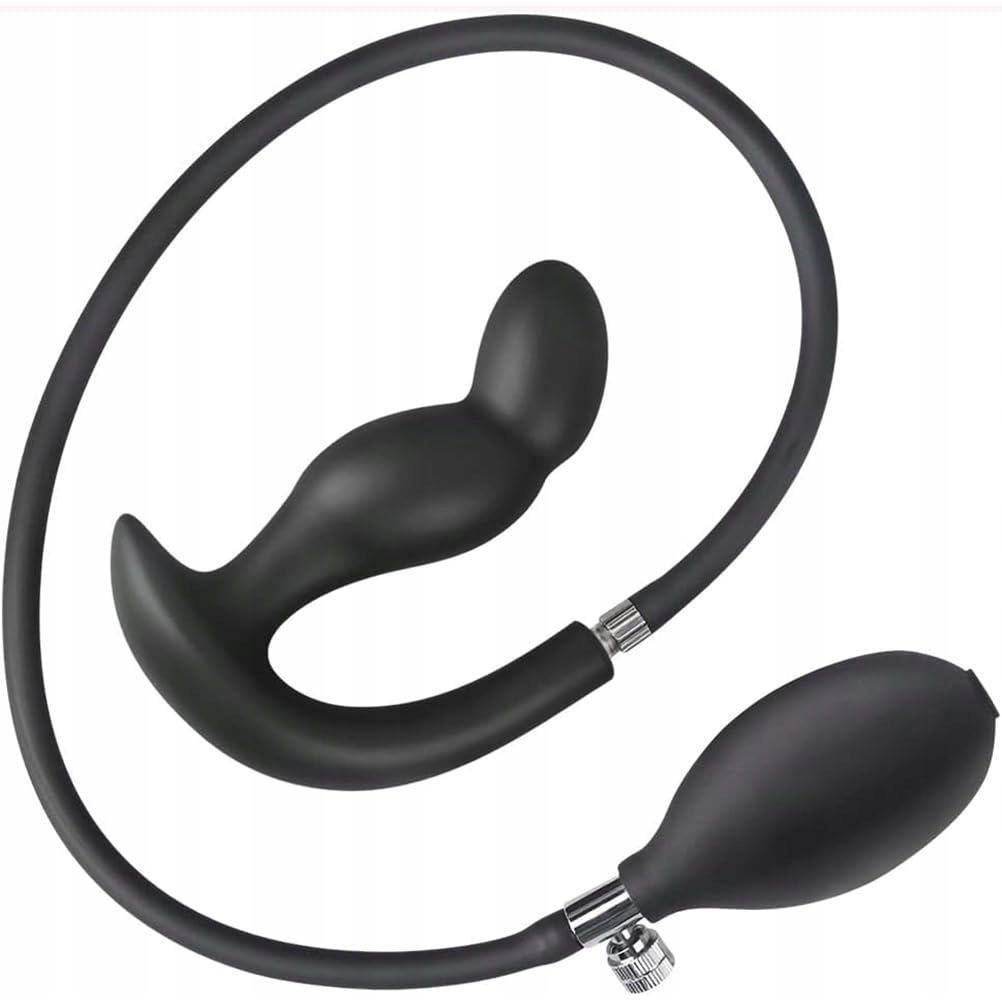 INFLATABLE Silikonowy Dmuchany Korek Analny BDSM Masażer Prostaty dla Par — miniatura 3